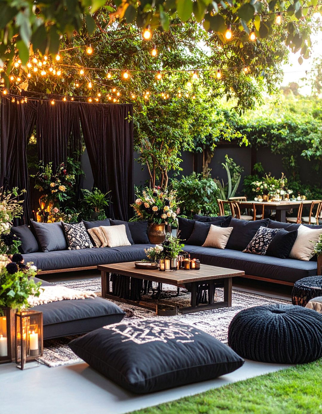 Black Bohemian Wedding Theme - 25 Black-Themed Wedding Ideas