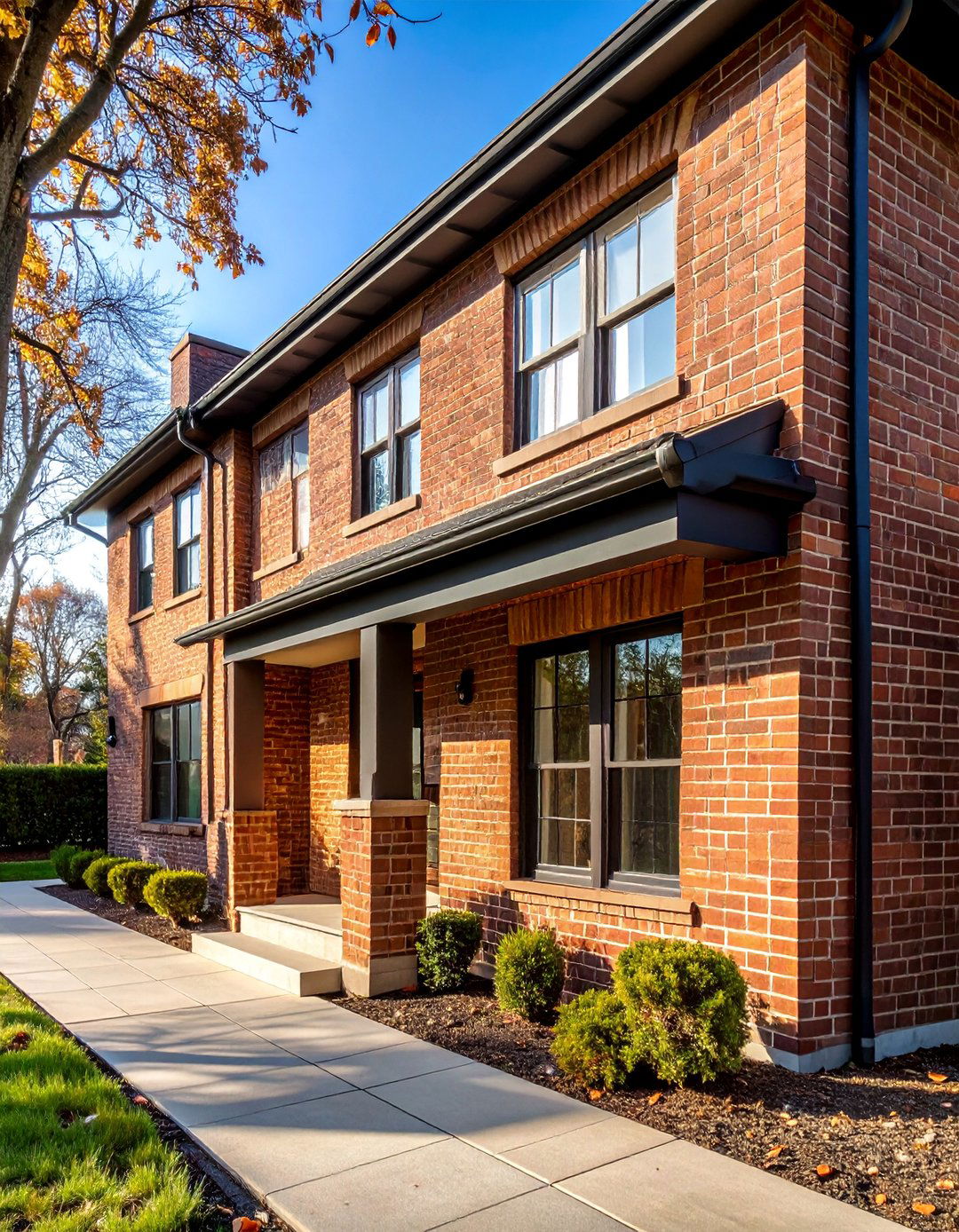 Black Brick House with Textured Wall Patterns - 25 Black Brick House Exteriors