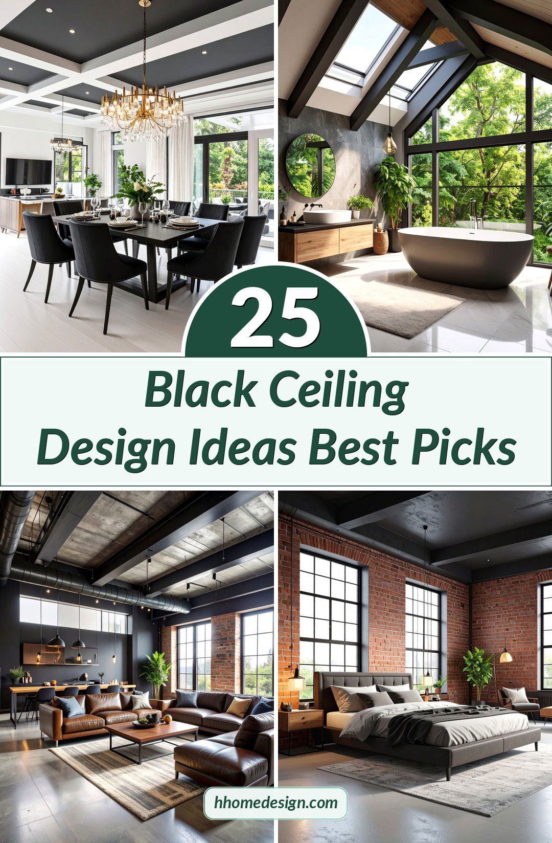 25 Black Ceiling Design Ideas Best Picks