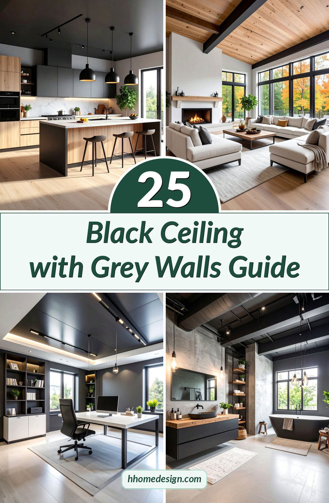 25 Black Ceiling with Grey Walls Guide