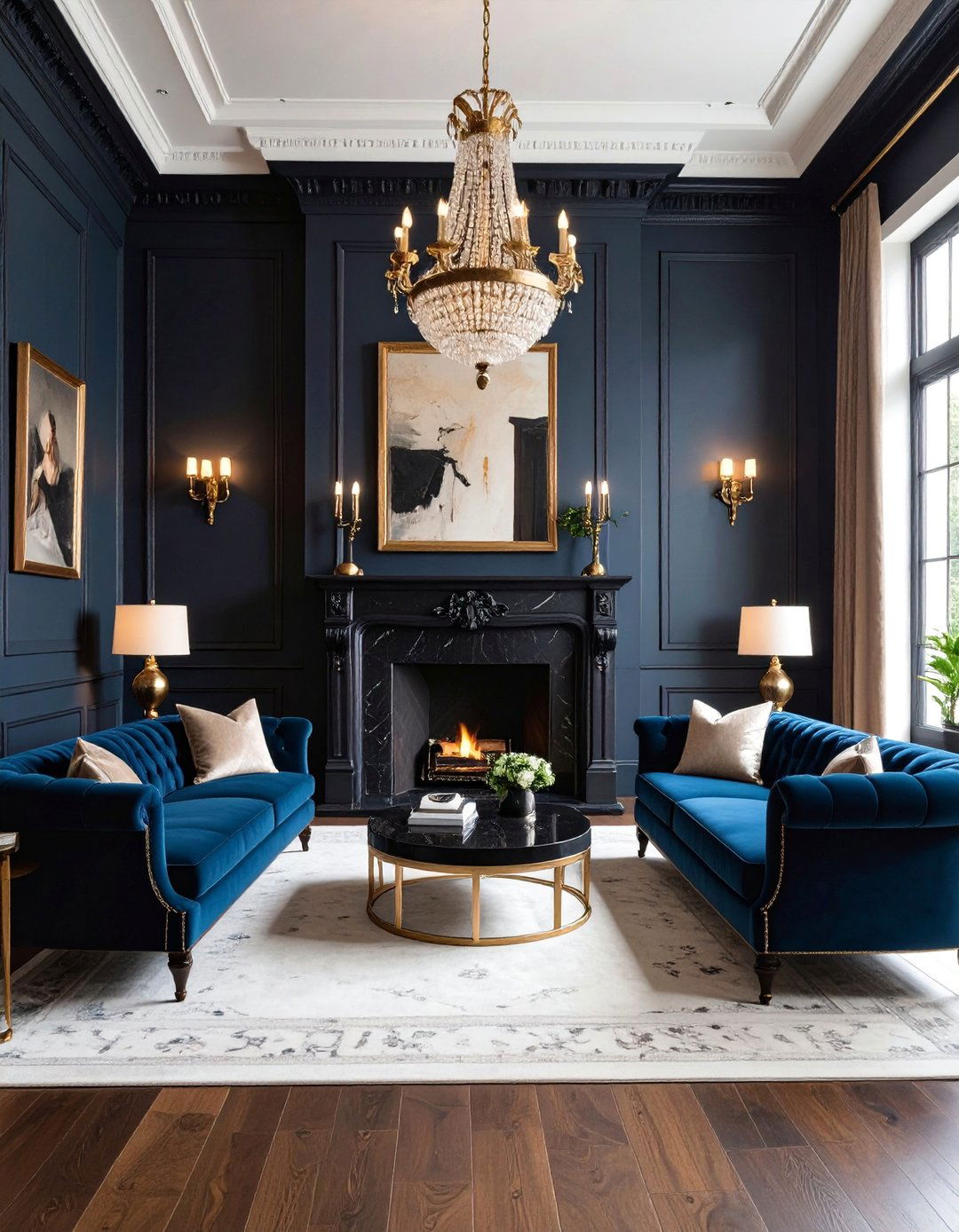 Black Gentlemans Lounge - 25 Black Man Cave Ideas