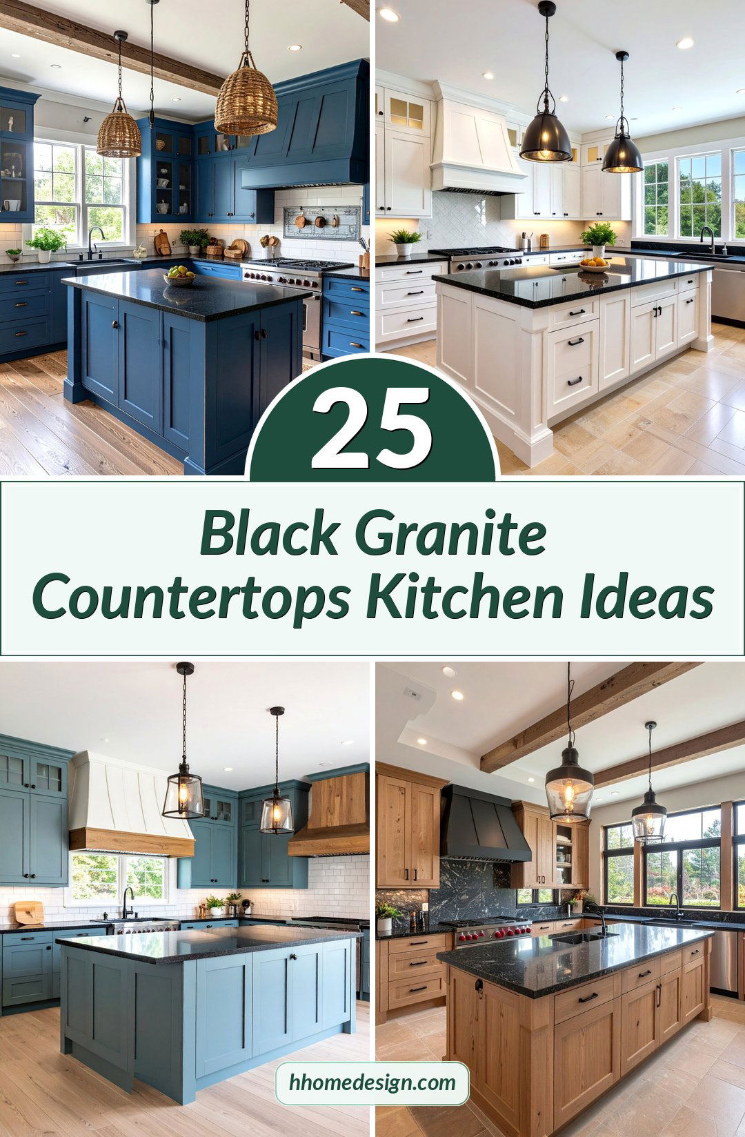 25 Black Granite Countertops Kitchen Ideas