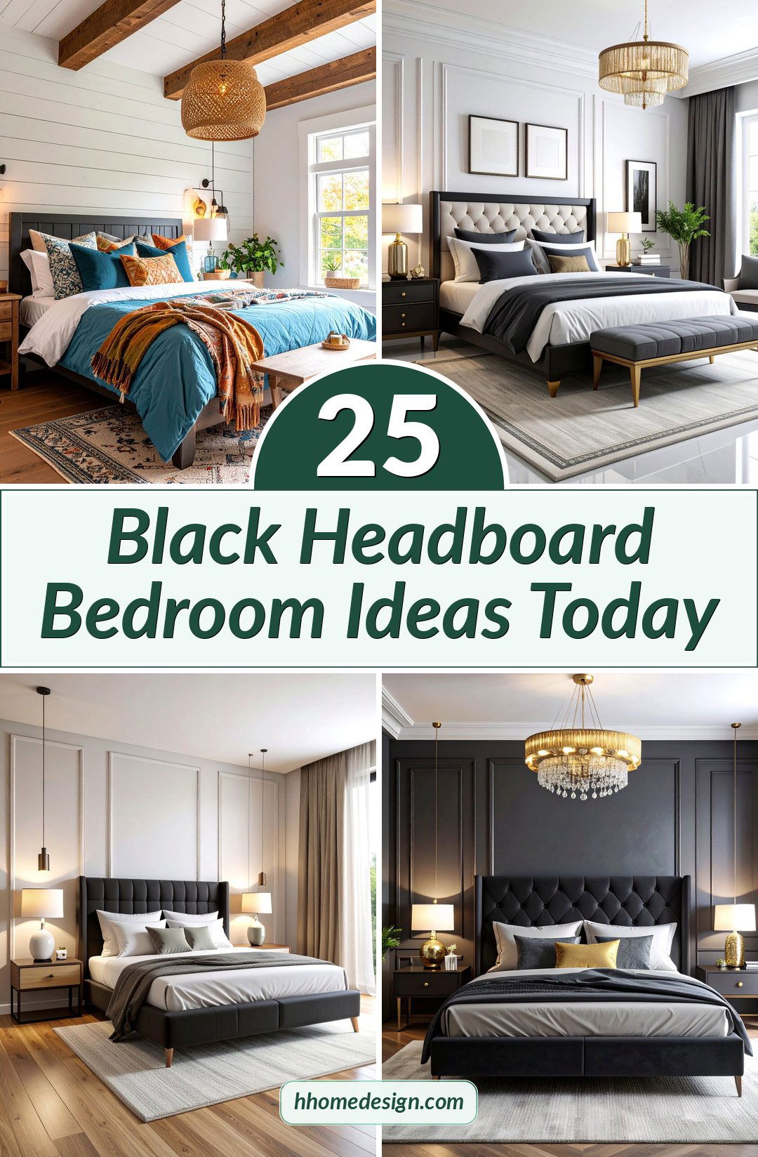 25 Black Headboard Bedroom Ideas Today