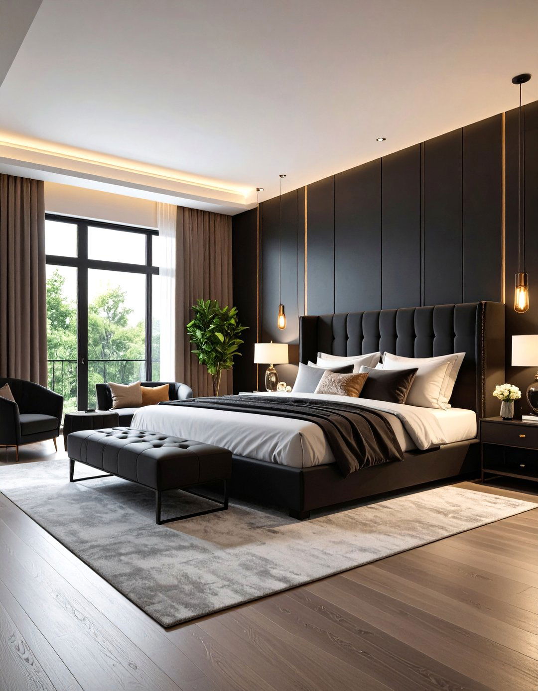 Black Headboard Master Bedroom Suite - 25 Black Headboard Bedroom Ideas