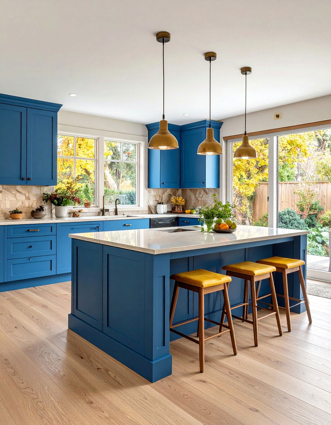 Black Island with Breakfast Nook Integration - 25 Black Kitchen Islands