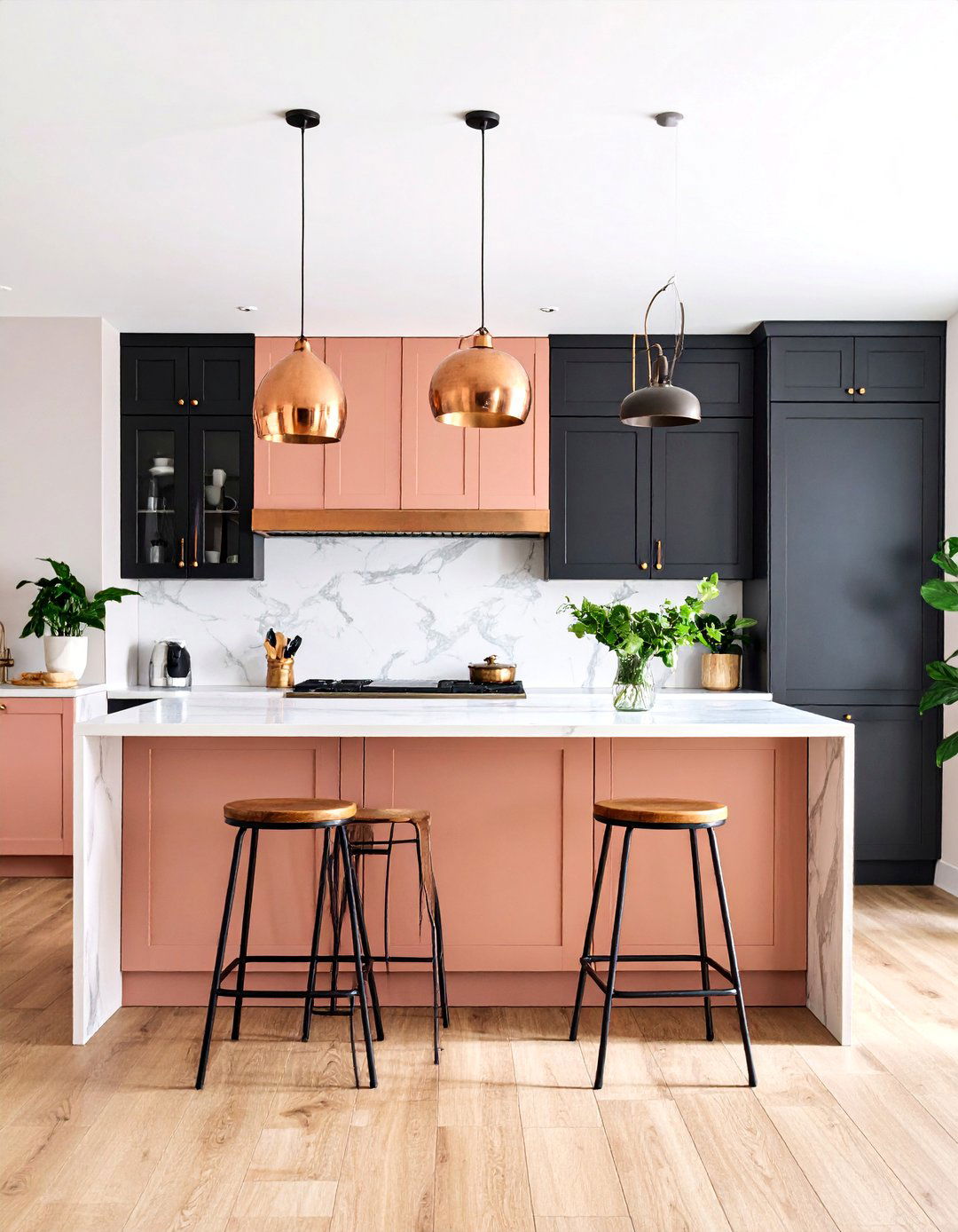 Black Kitchen with Mixed Metal Accents - 25 kitchens with beautiful black cabinets