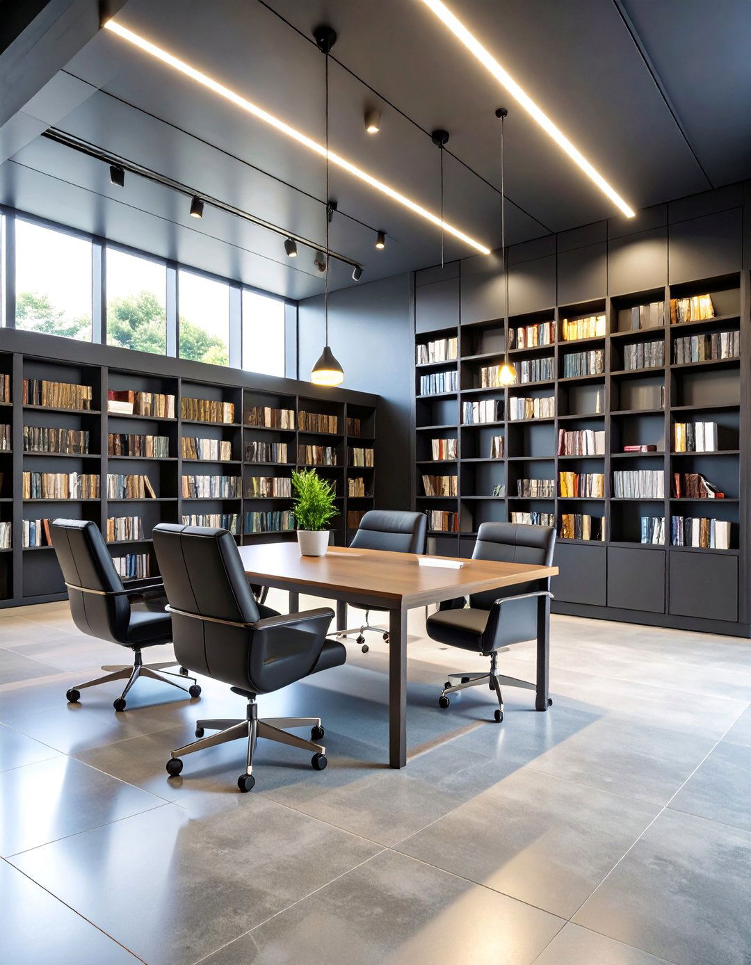 Black Library Reading Sanctuary - 25 Black Man Cave Ideas