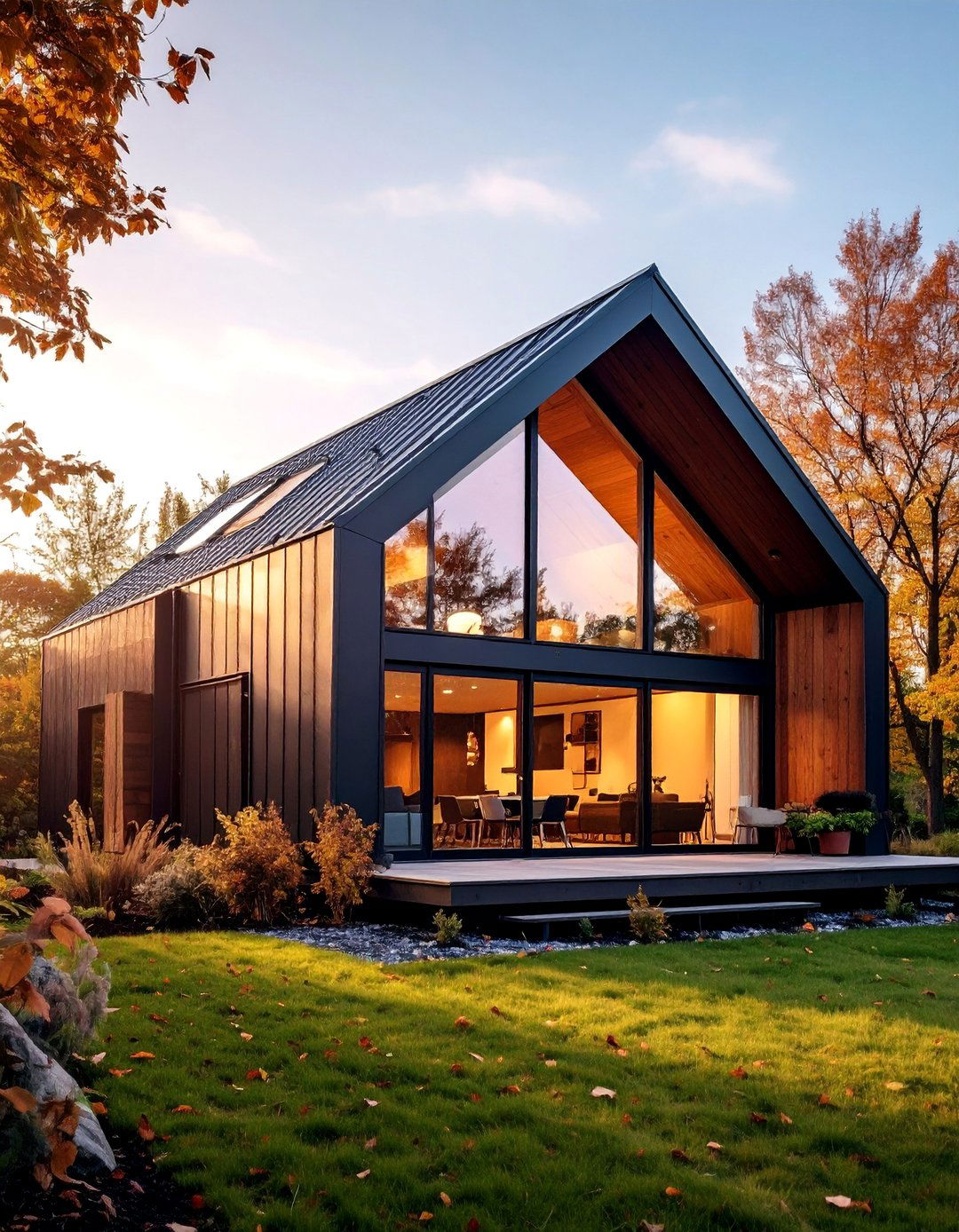 Black Metal Shed Roof House - 25 Modern Black Houses