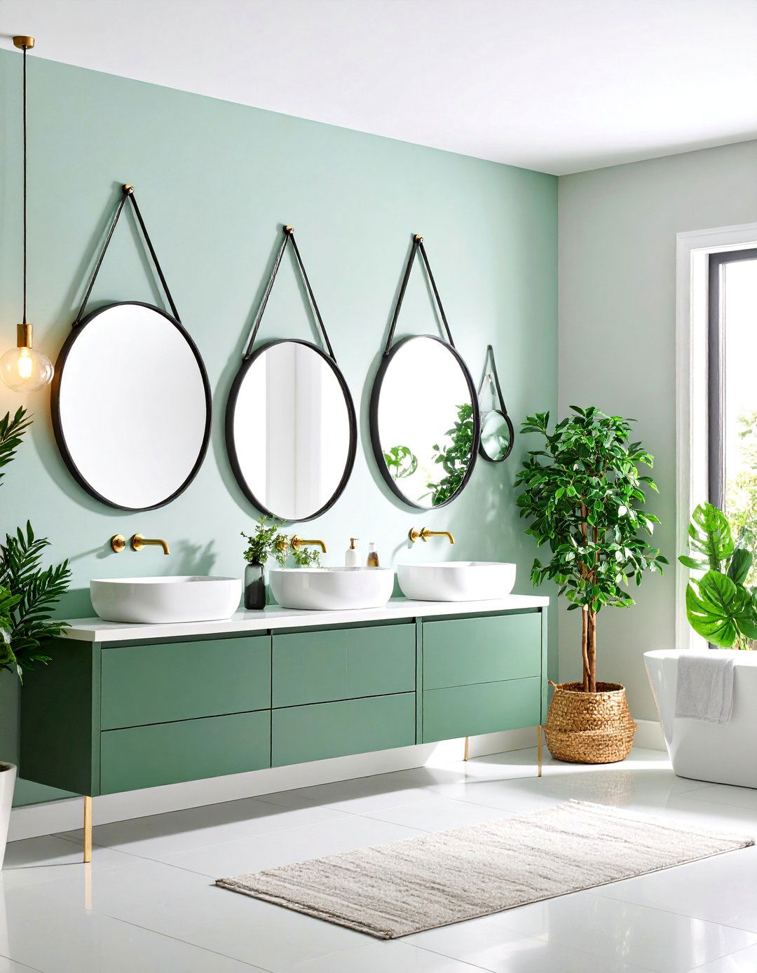 Black Mirror Frames Collection - 25 Black and White Bathroom Ideas