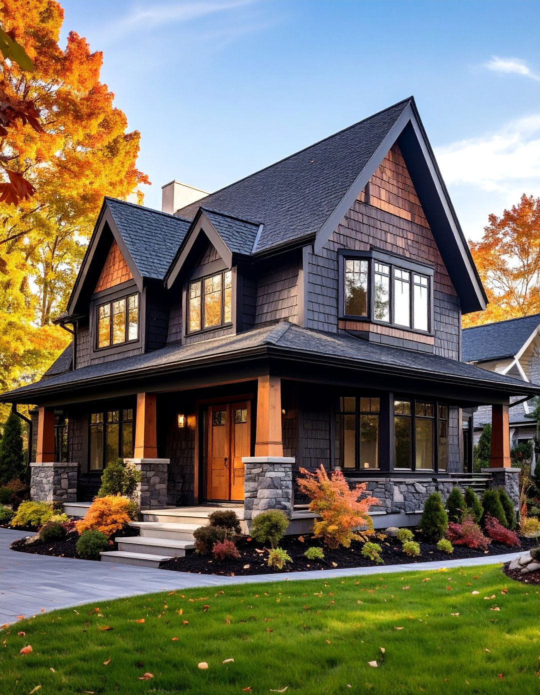 Black Shingle Contemporary House - 25 Modern Black Houses