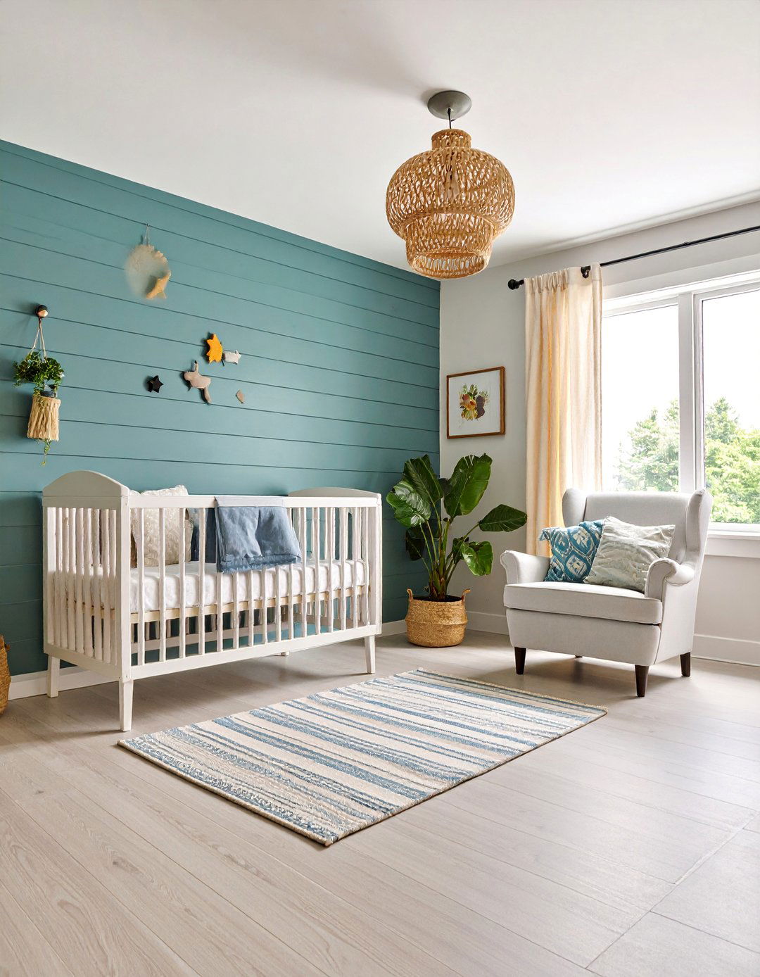 Black Shiplap Accent Wall Farmhouse Style - 25 Black Nursery Ideas