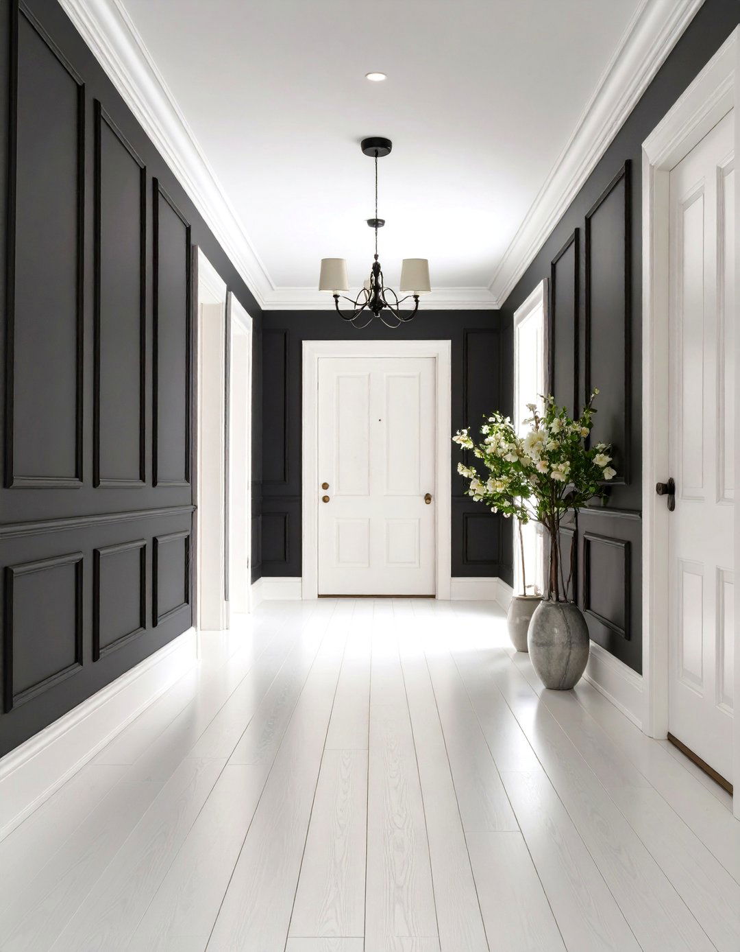 Black Shiplap Half Wall Treatment - 25 Black Shiplap Wall Ideas