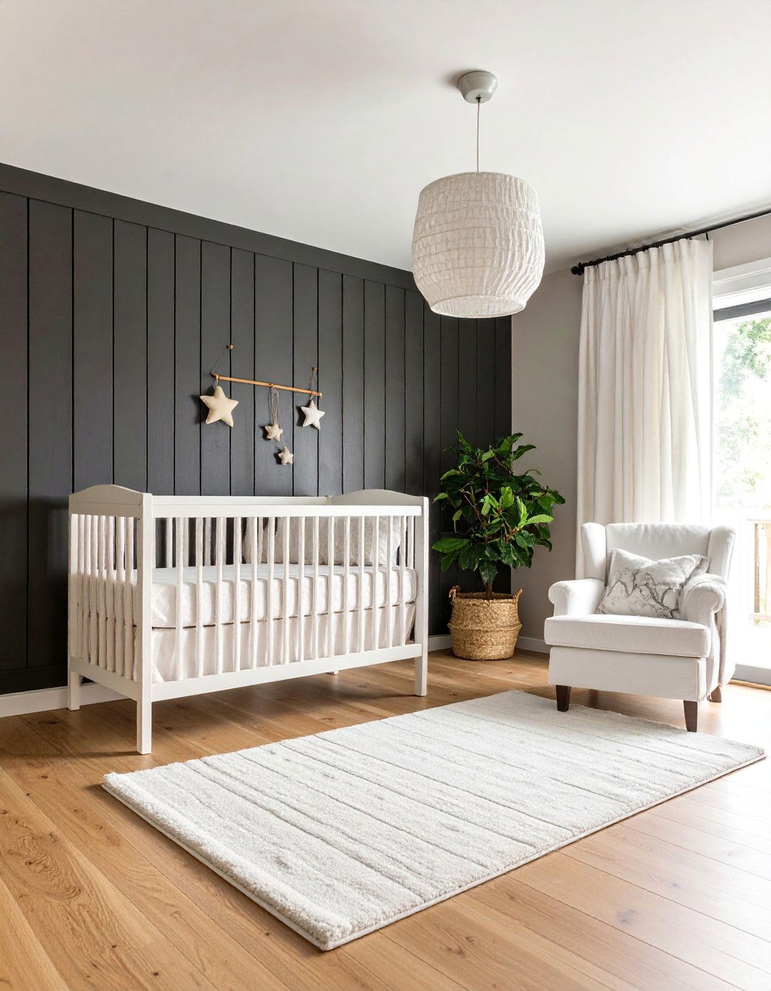 Black Shiplap Nursery Accent Wall - 25 Black Shiplap Wall Ideas