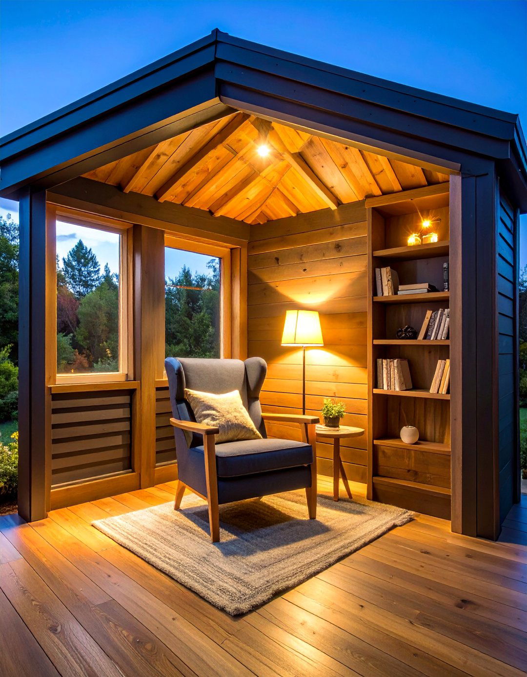 Black Shiplap Reading Nook - 25 Black Shiplap Wall Ideas