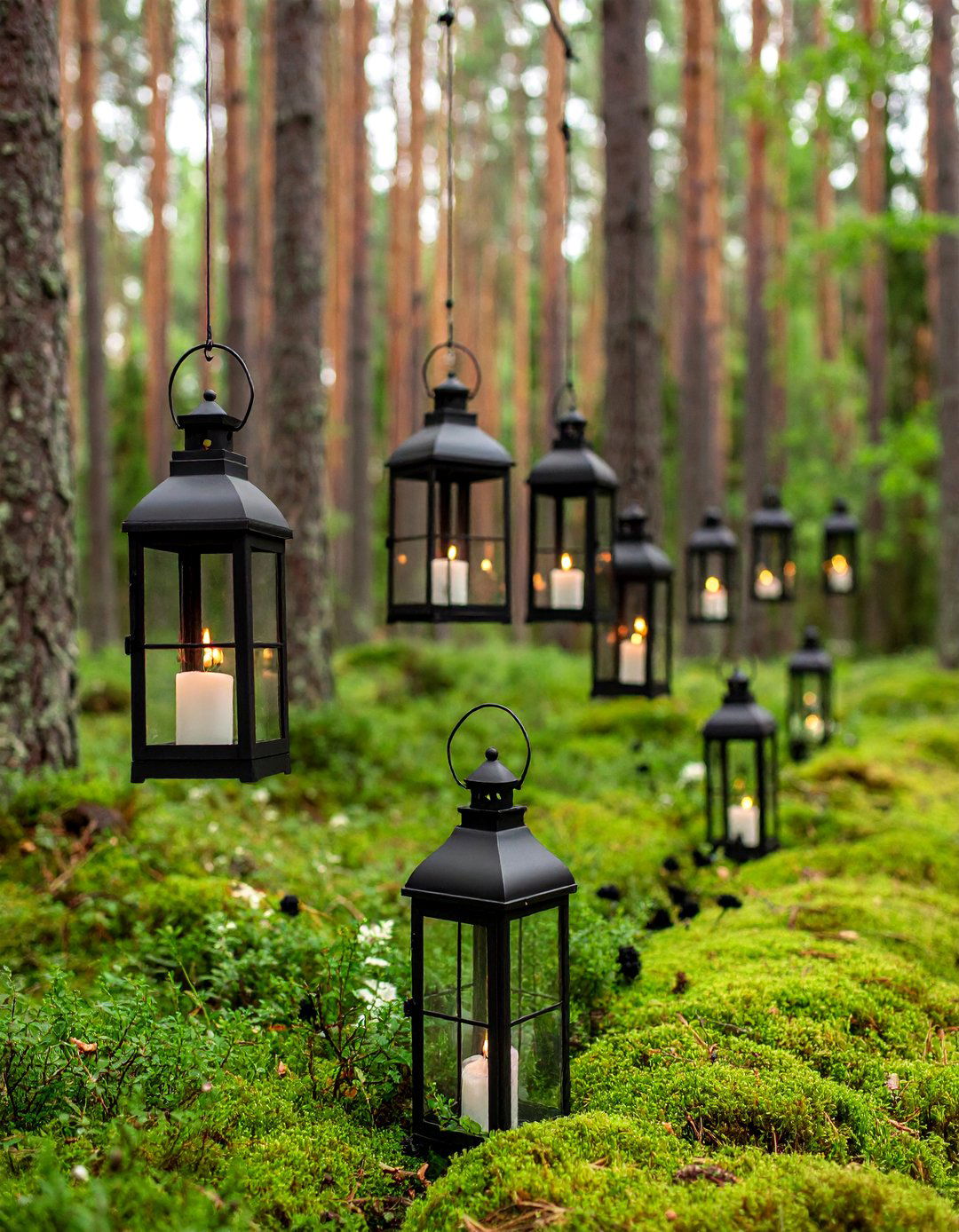 Black Woodland Wedding Theme - 25 Black-Themed Wedding Ideas