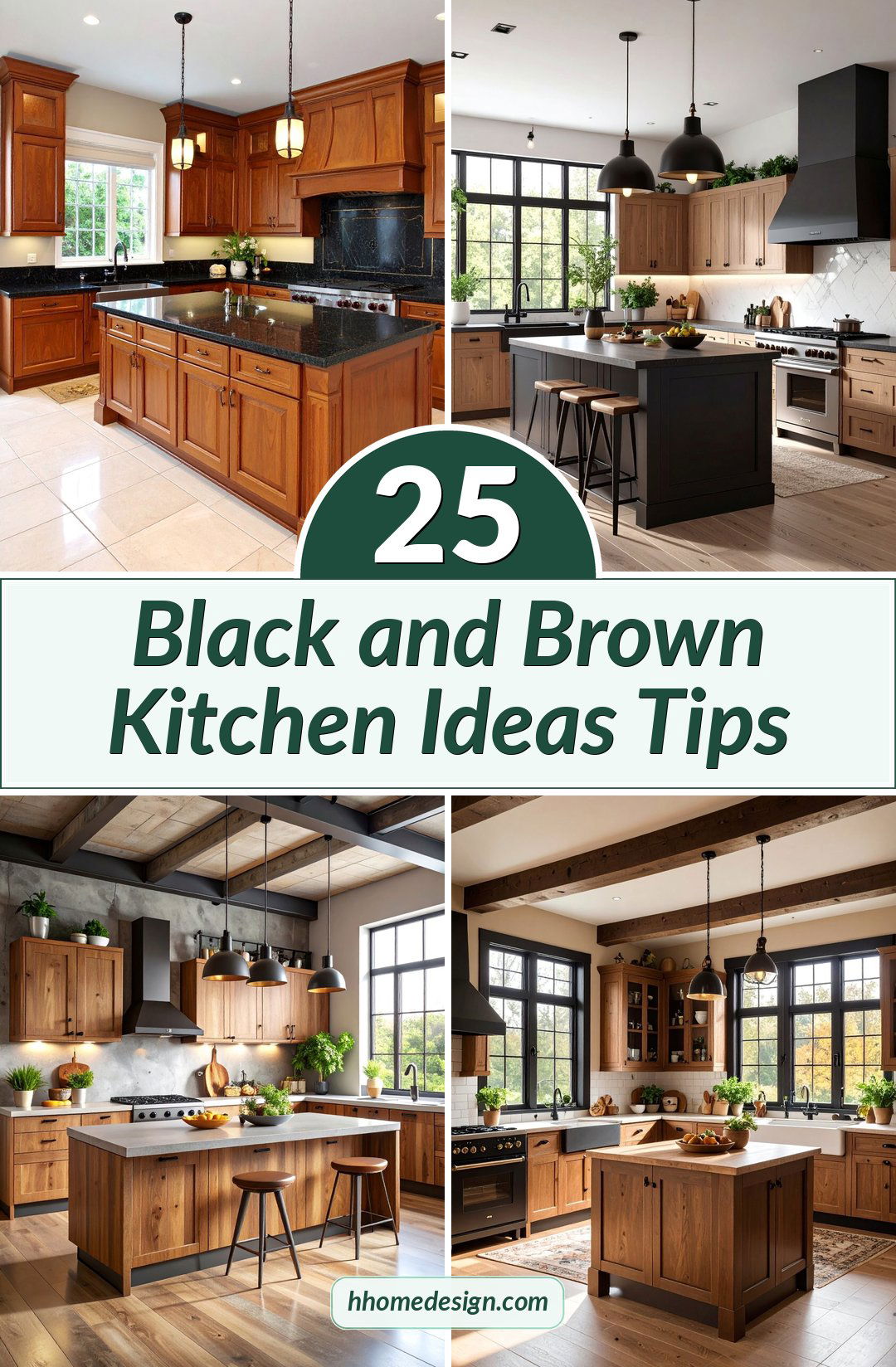 25 Black and Brown Kitchen Ideas Tips