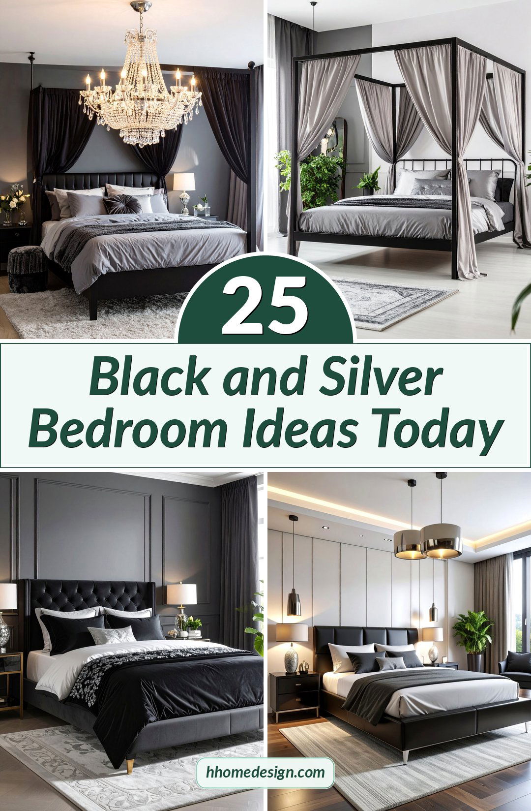 25 Black and Silver Bedroom Ideas Today