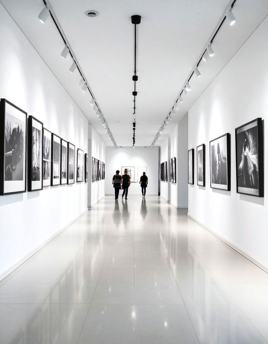 Black and White Photography Gallery Entryway - 25 Black and White Entryway Design Ideas