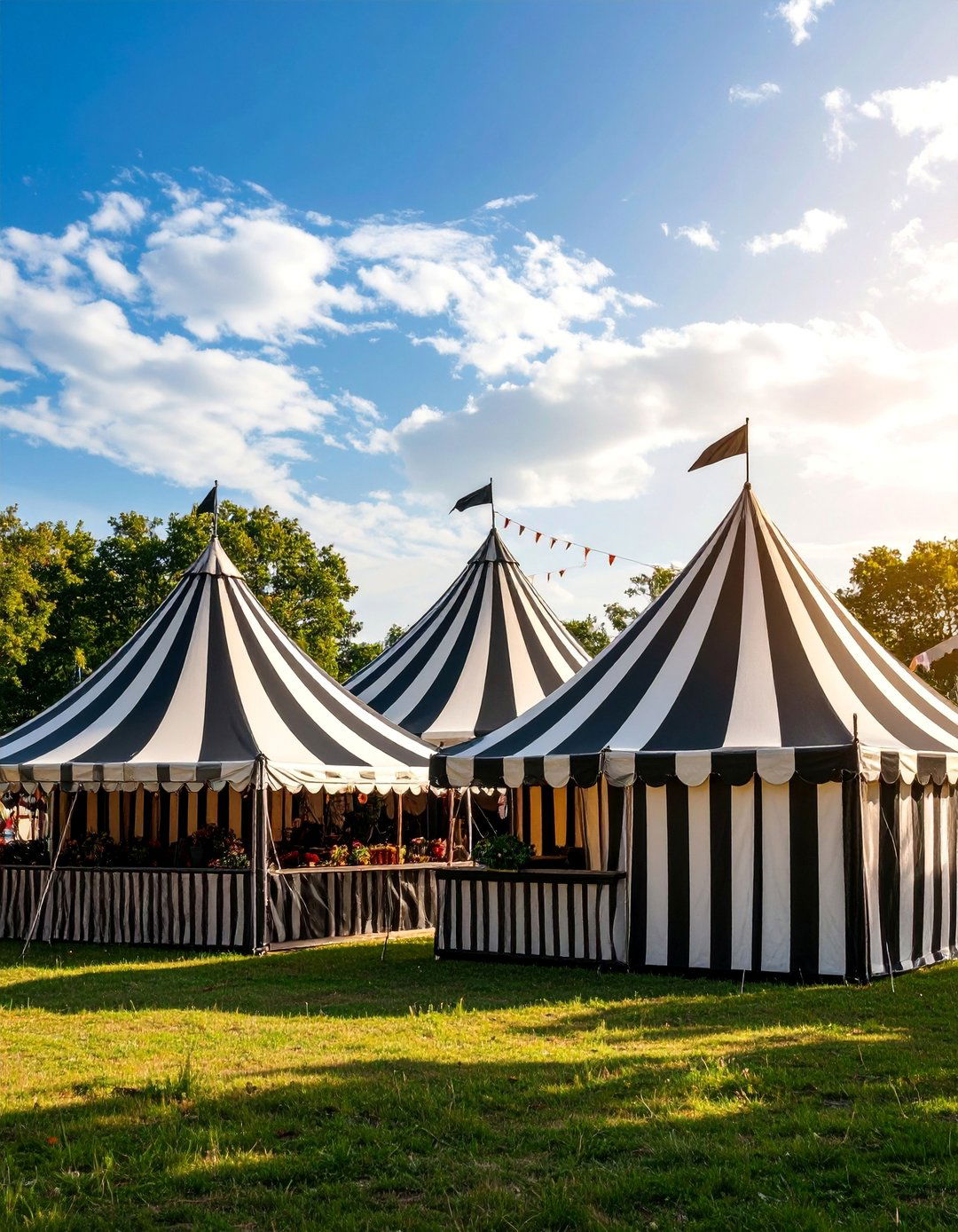 Black and White Striped Carnival - 25 Black and White Wedding Ideas