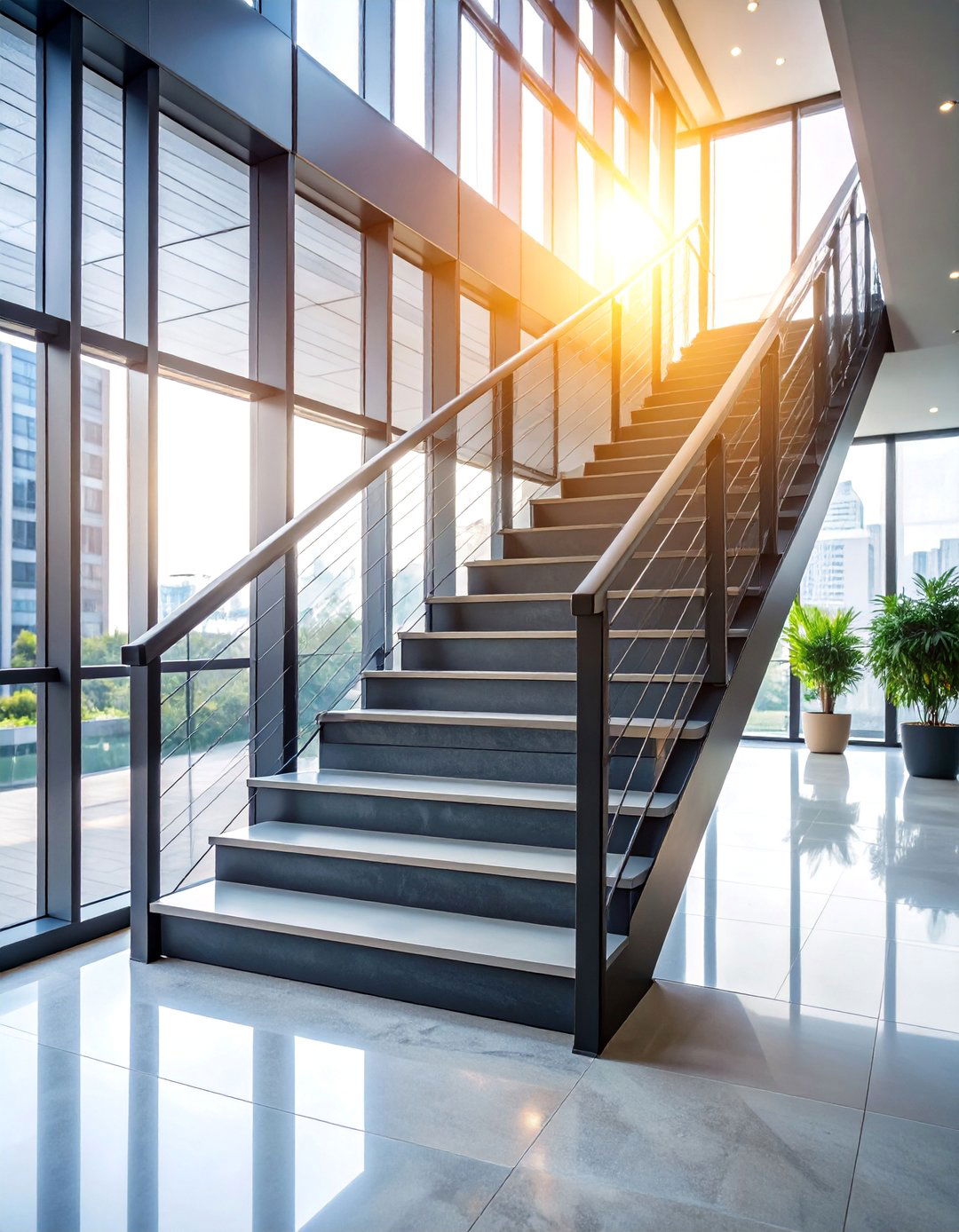 Blackened Steel Stair Railing System - 25 Brutalist Interior Design Ideas