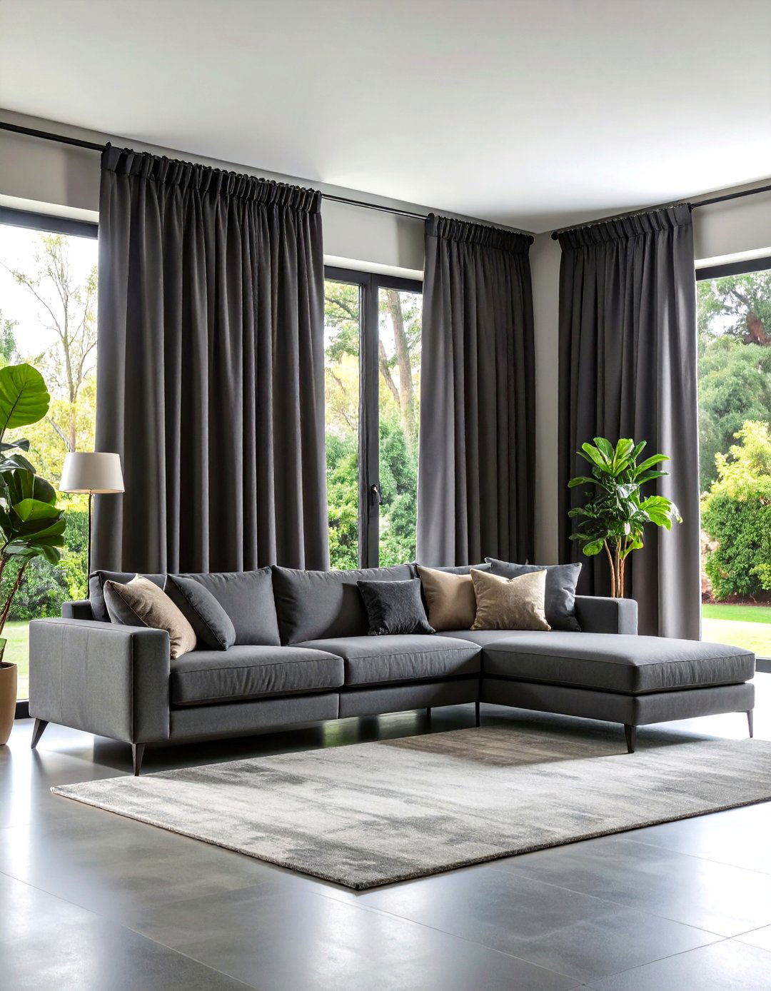 Blackout Living Room Curtains for Media and Entertainment Spaces - 25 Living Room Curtain Ideas