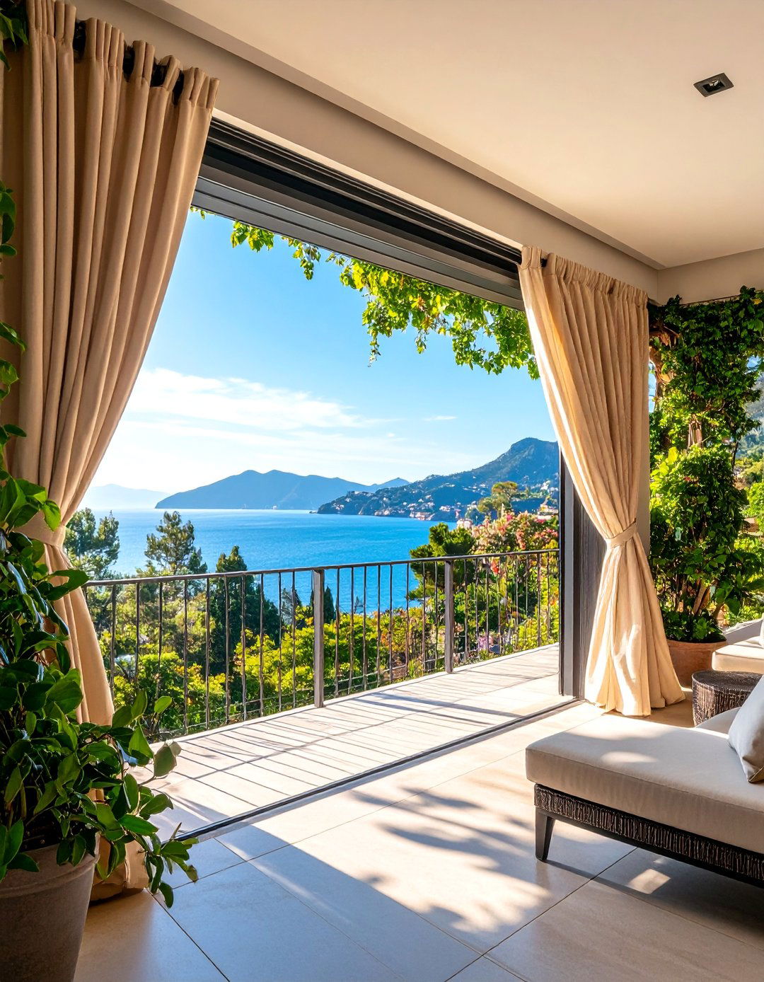 Blackout Thermal Outdoor Curtains for Hot Climate Patios - 25 Patio Curtain Ideas