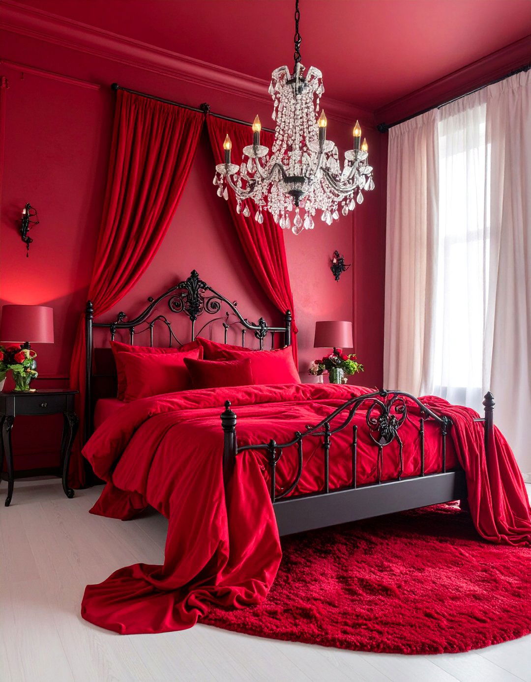 Blood Red Romantic Vampire Lair - 25 Vampire Bedroom Ideas