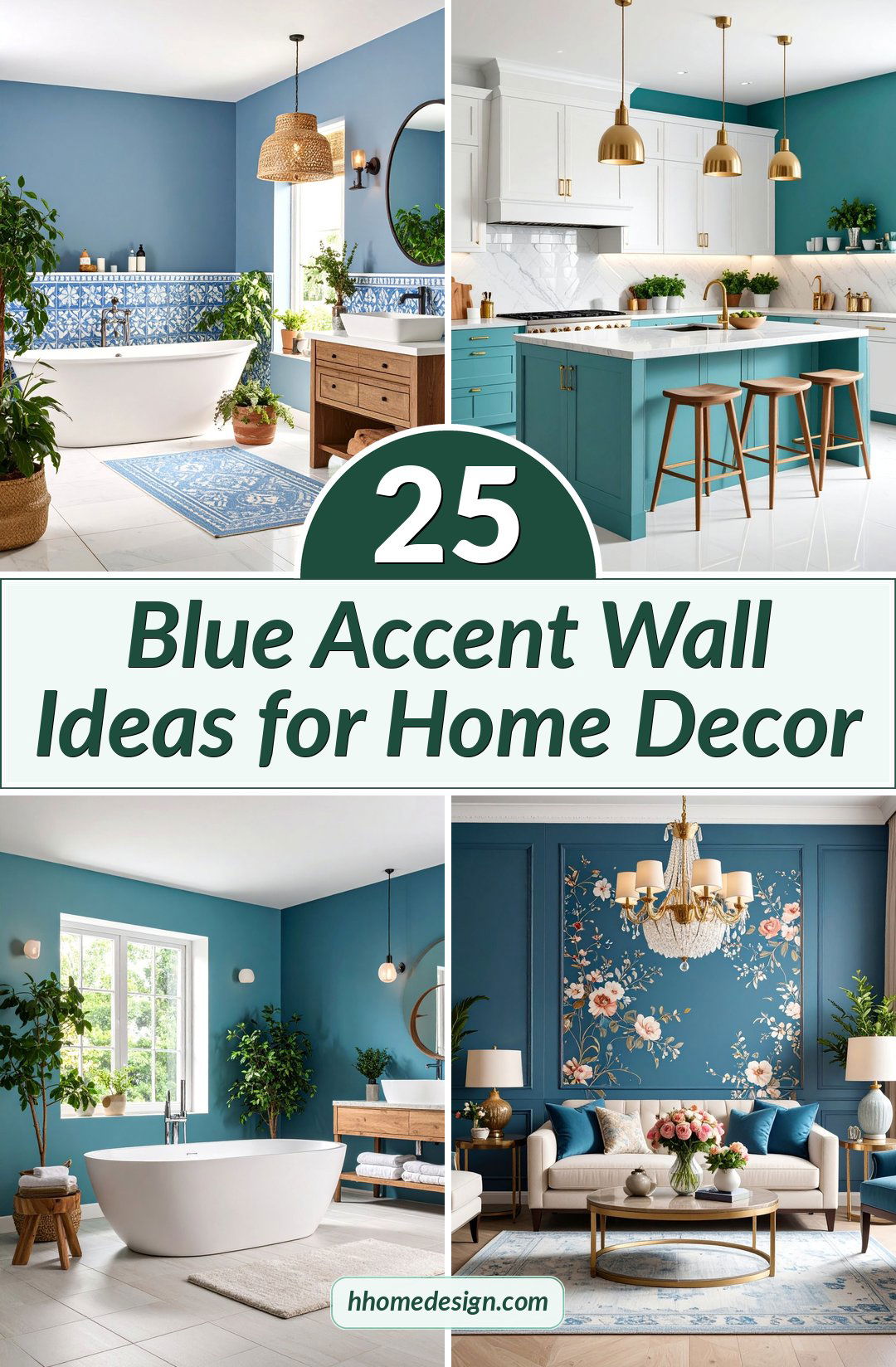 25 Blue Accent Wall Ideas for Home Decor