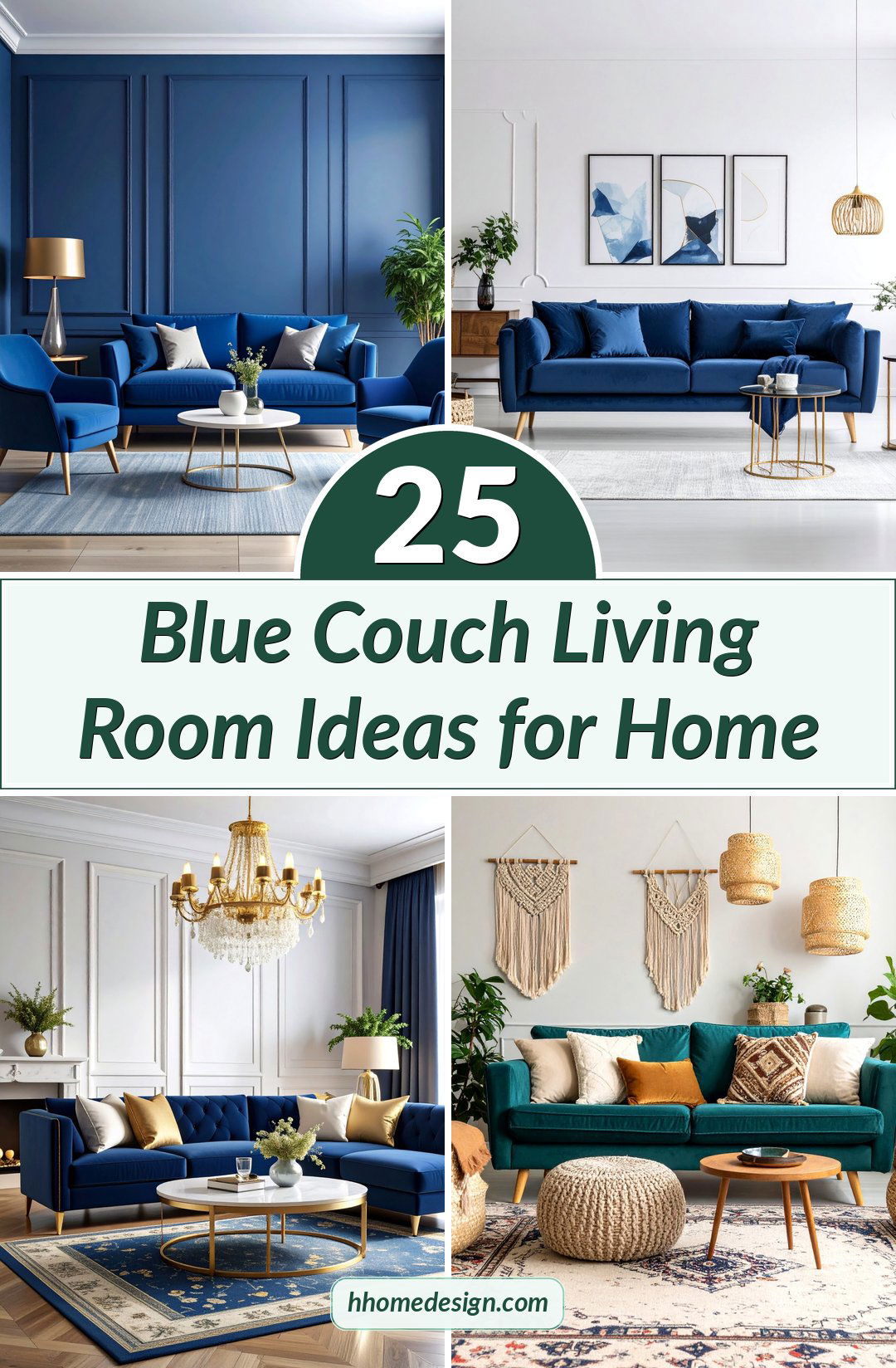 25 Blue Couch Living Room Ideas for Home