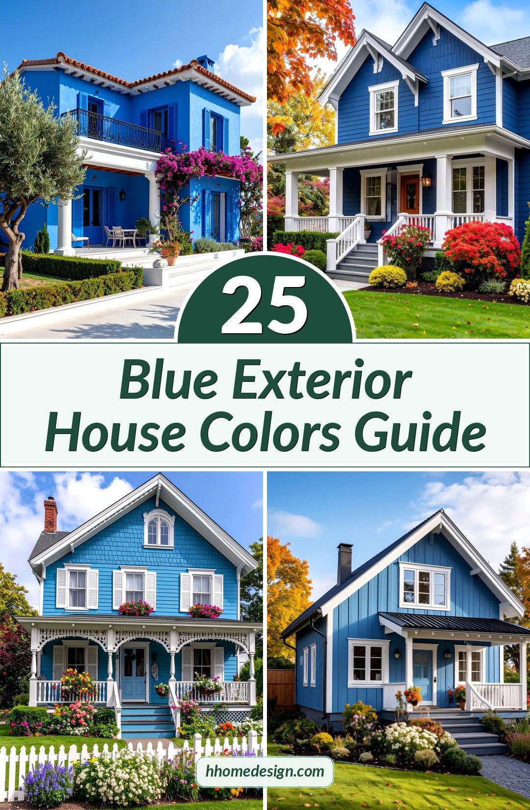 25 Blue Exterior House Colors Guide
