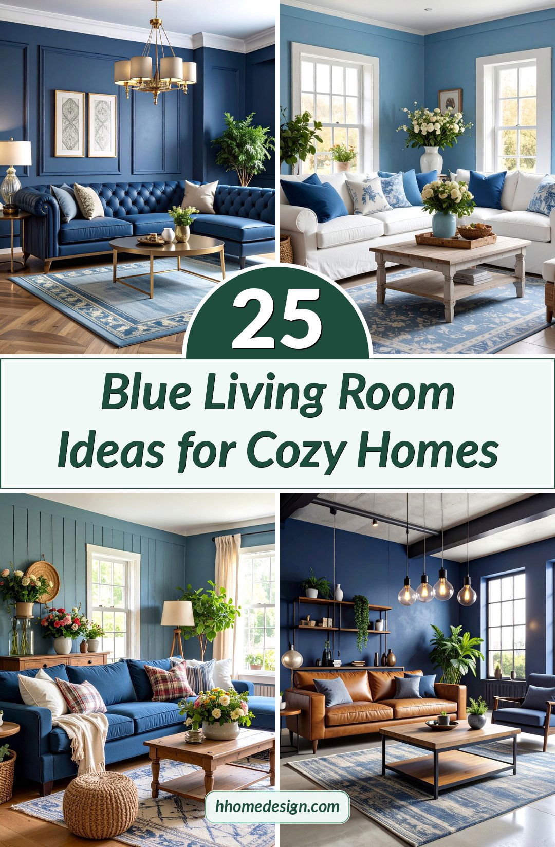 25 Blue Living Room Ideas for Cozy Homes