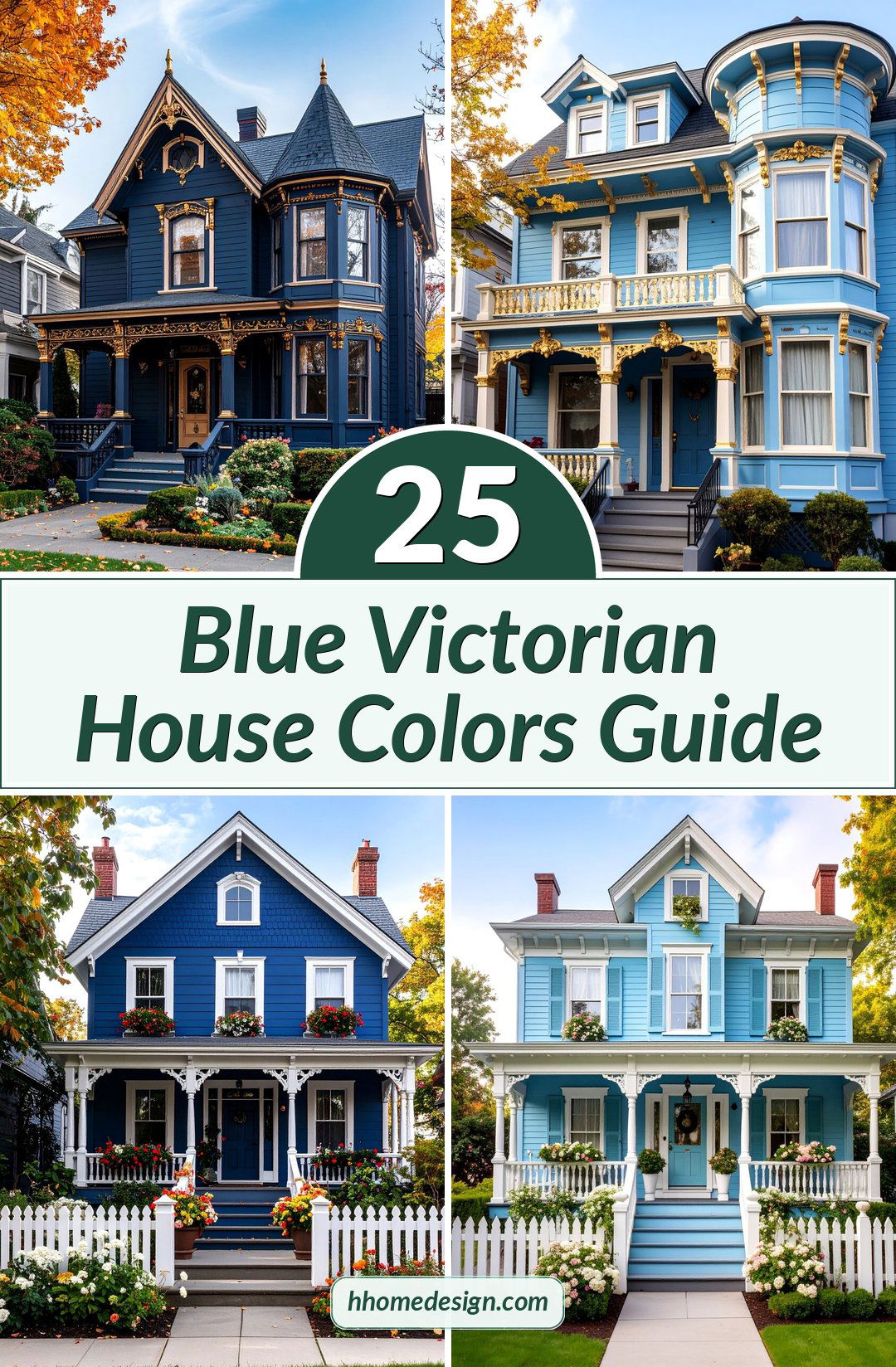 25 Blue Victorian House Colors Guide