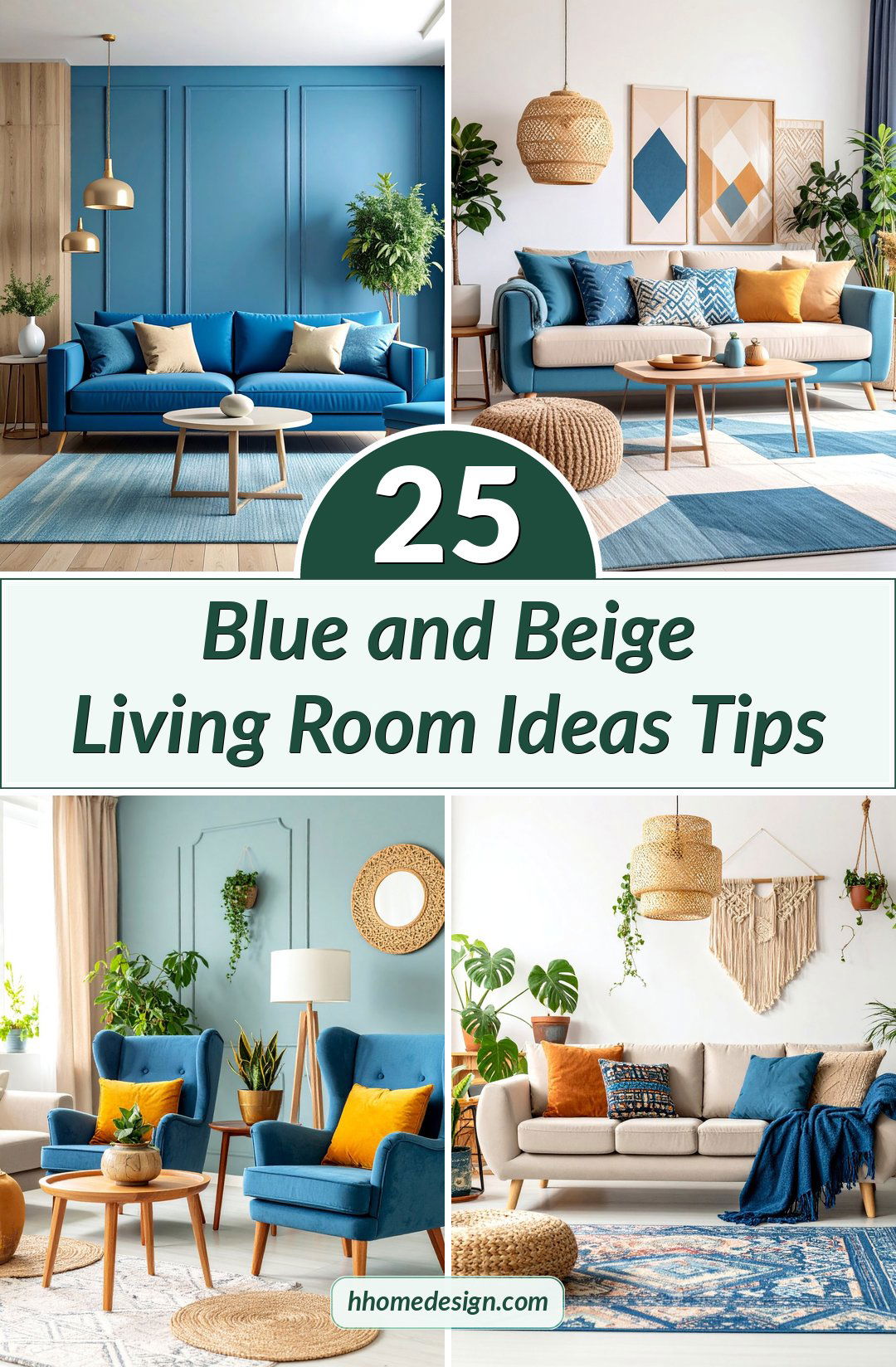 25 Blue and Beige Living Room Ideas Tips