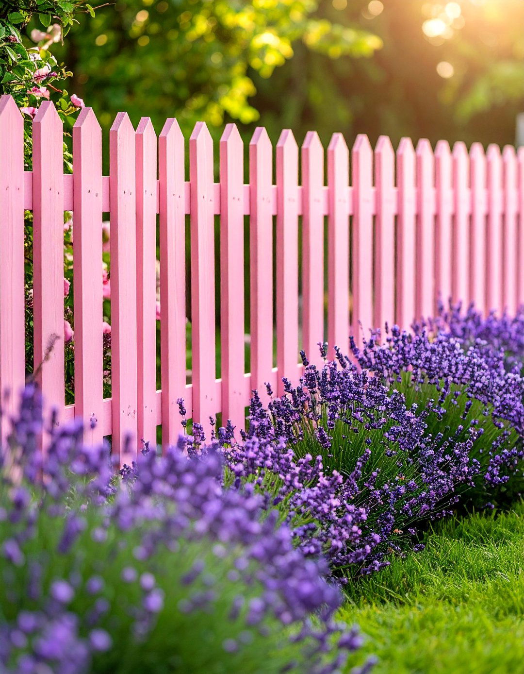 Blush Pink Cottage Fence - 25 Fence Paint Colours