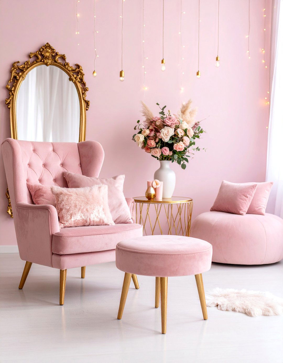Blush Pink Glamour Lash Studio - 25 Lash Room Ideas