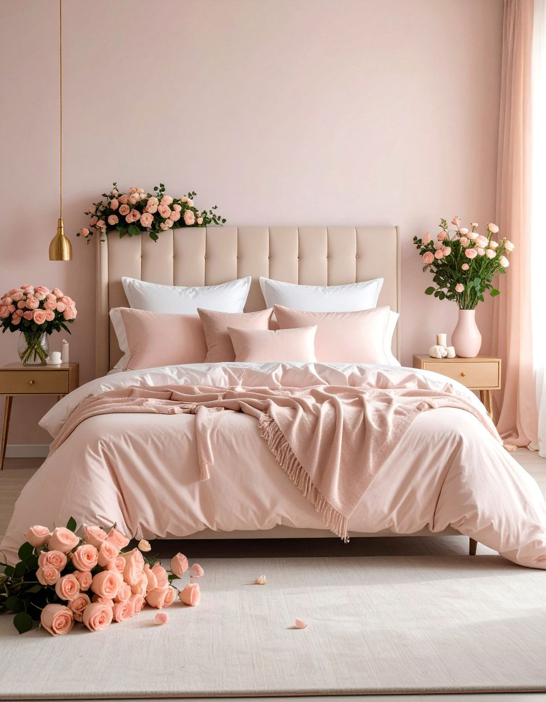 Blush Pink and Cream Romantic Theme - 25 Blair Waldorf Bedroom