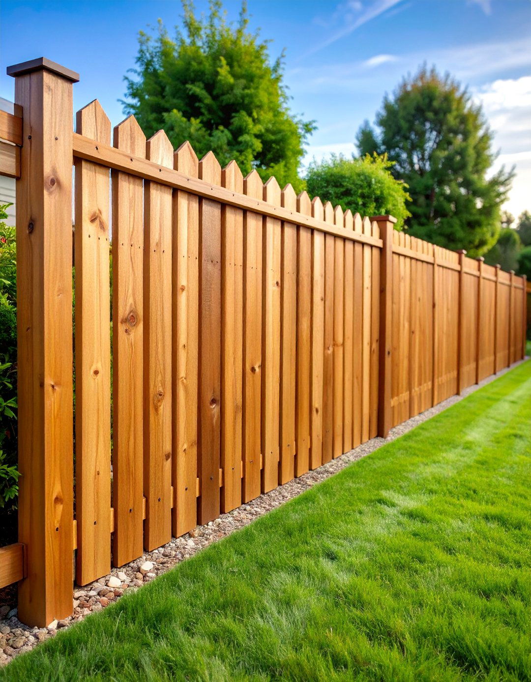 Board on Board Privacy Fence with Cedar Construction - 25 Types of Fences