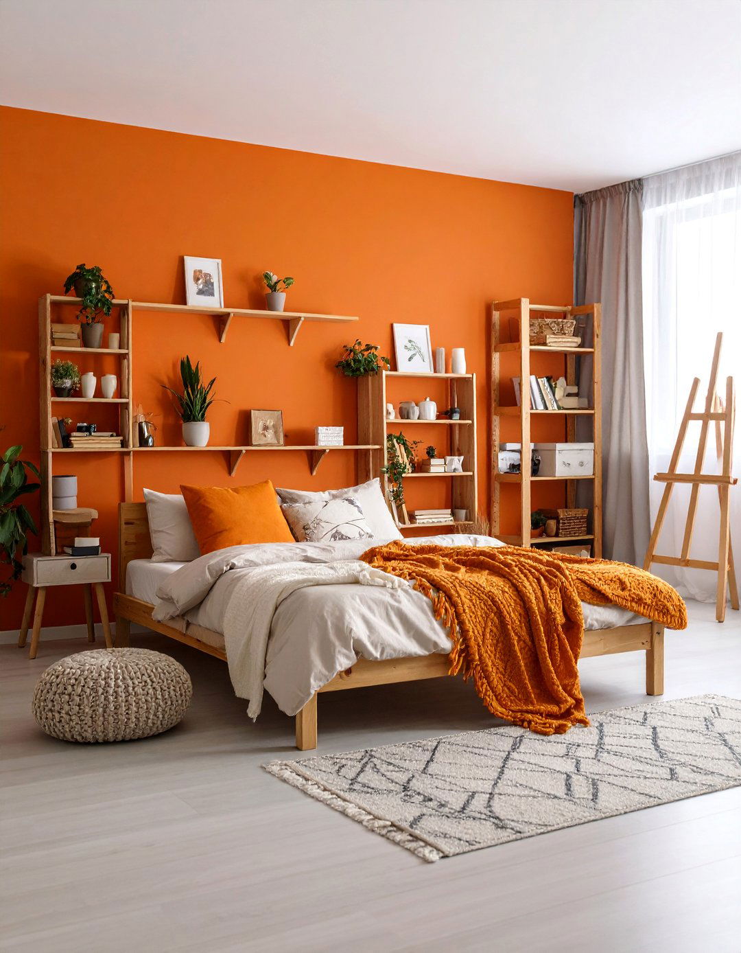 Bohemian Artists Studio Bedroom - 25 Boho Burnt Orange Bedroom Ideas