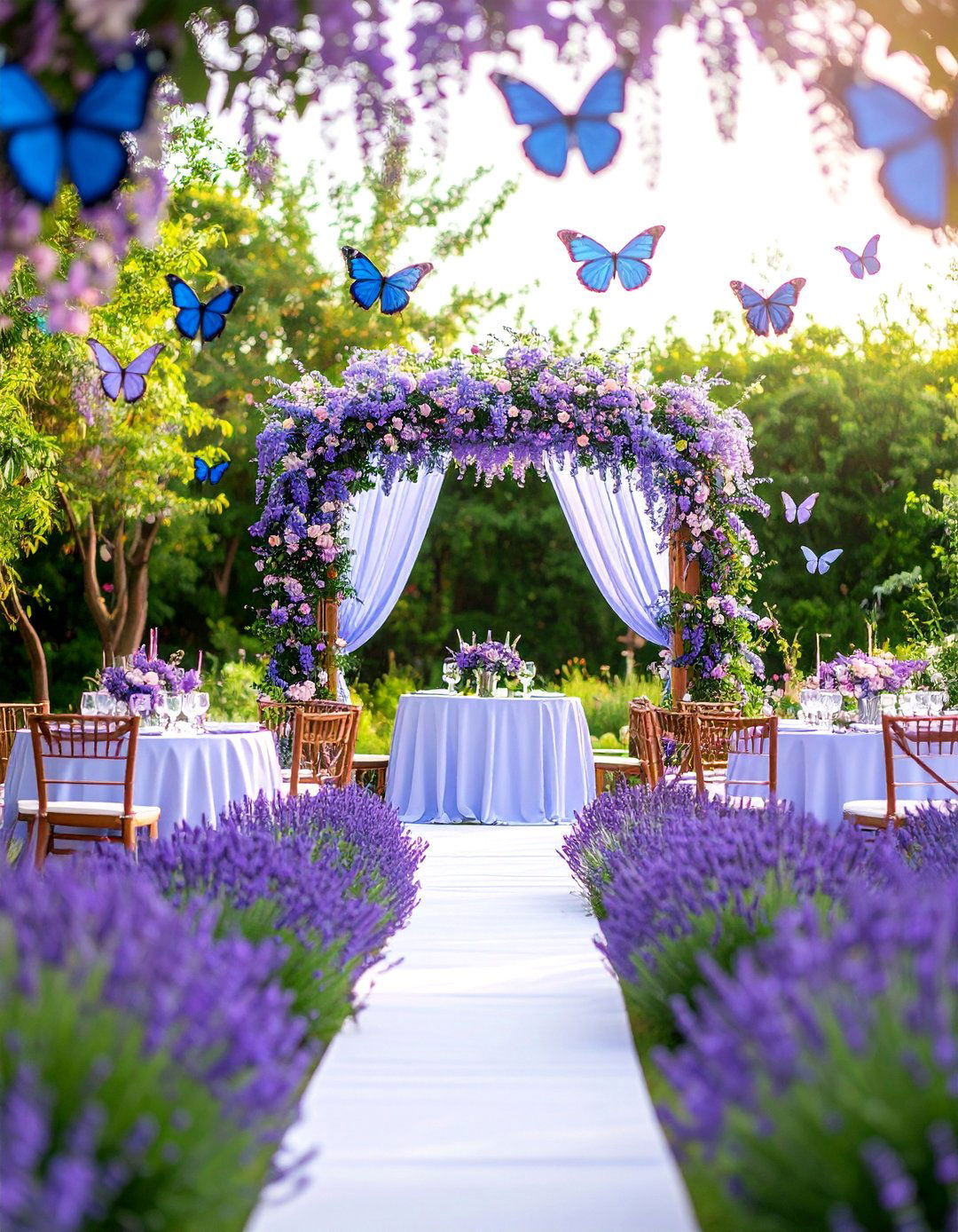 Bohemian Butterfly Garden with Fluttering Elements - 25 boho wedding ideas