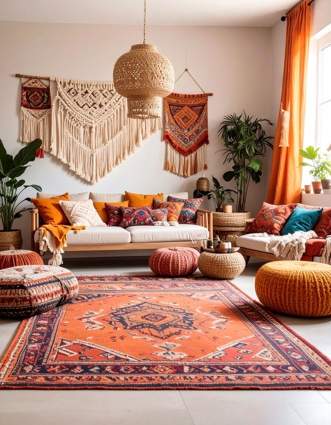 Bohemian Eclectic Apartment with Global Textiles - 25 Apartment Decorating Ideas