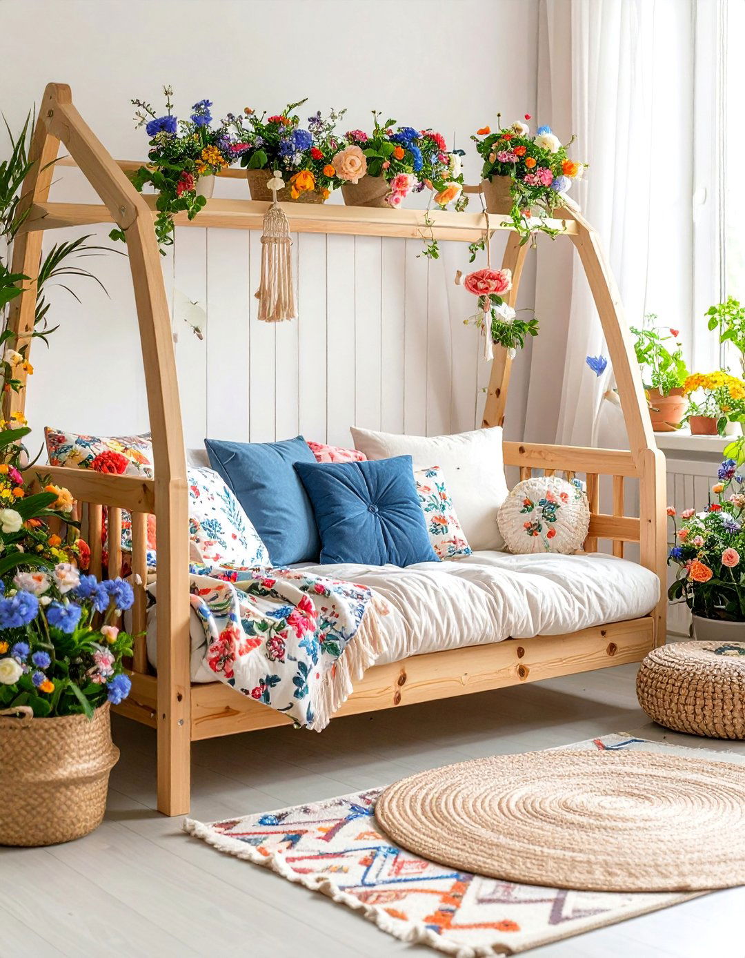 Bohemian Garden Party Toddler Room - 25 Boho Toddler Room Ideas