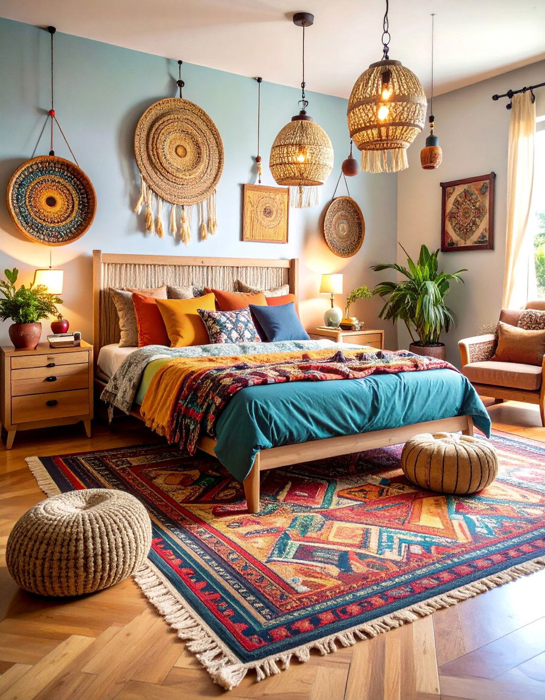 Bohemian Guest Room Welcome Retreat - 25 Colorful Boho Living Room Ideas