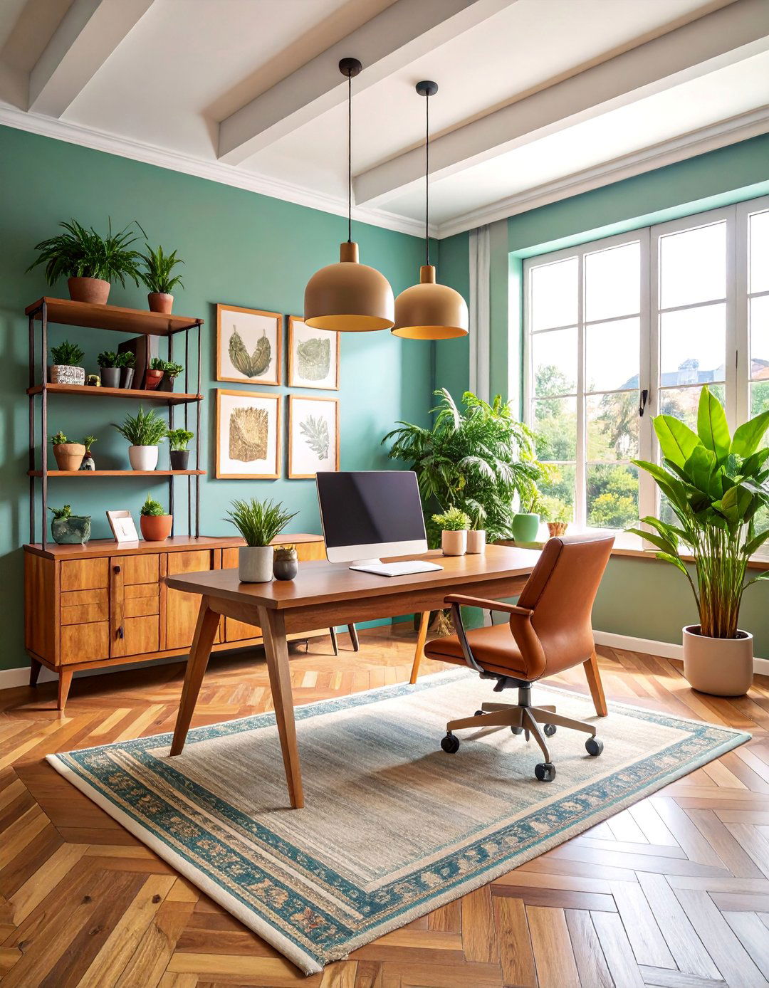 Bohemian Home Office Creative Space - 25 Bohemian Interior Design Ideas