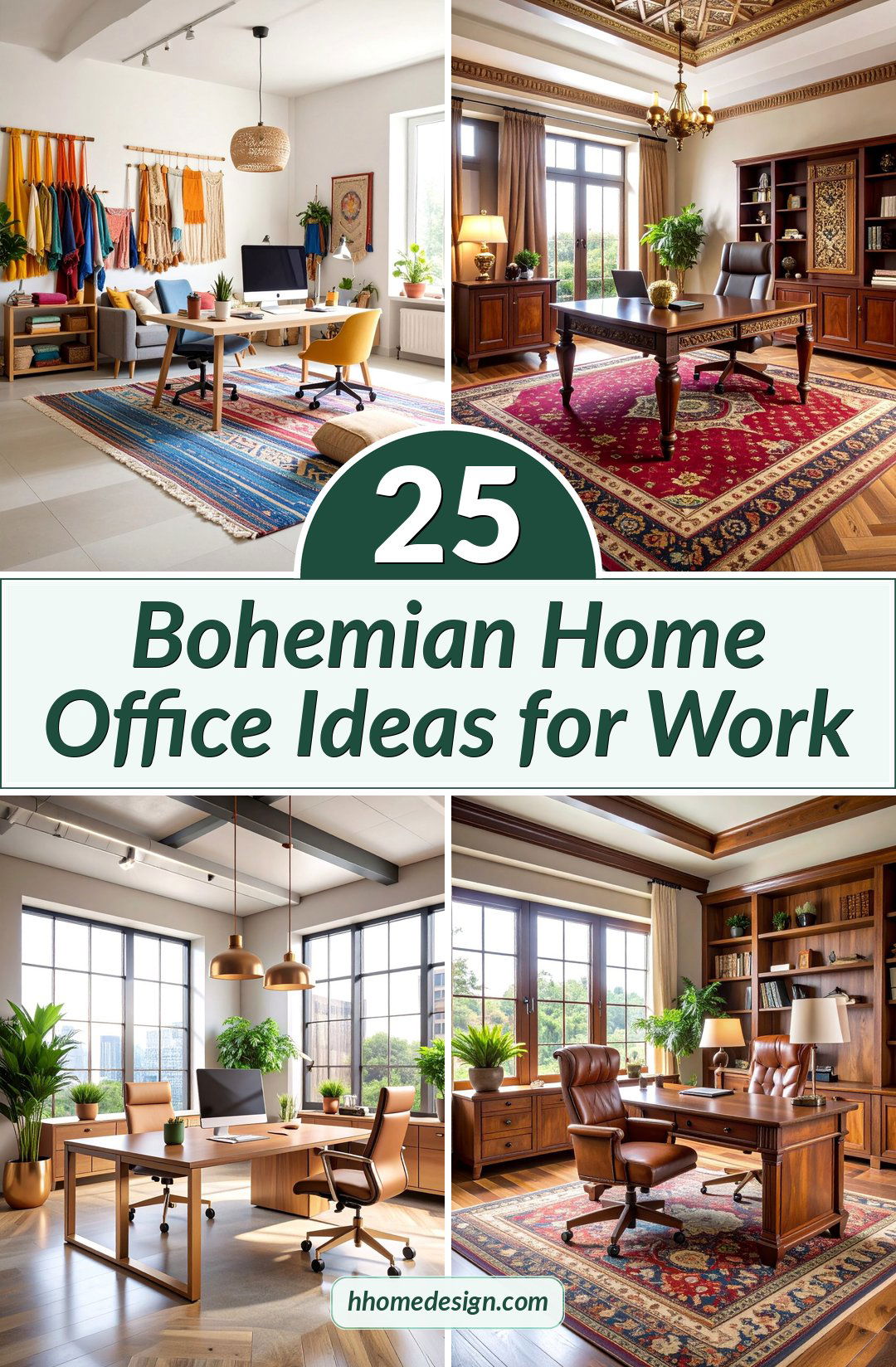 25 Bohemian Home Office Ideas for Work