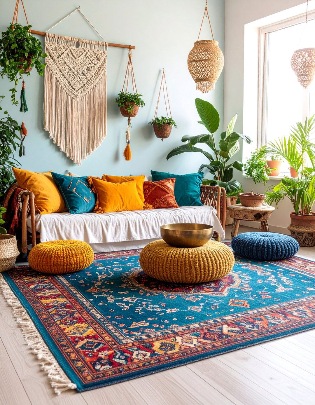 Bohemian Meditation Corner - 25 Living Room Corner Ideas
