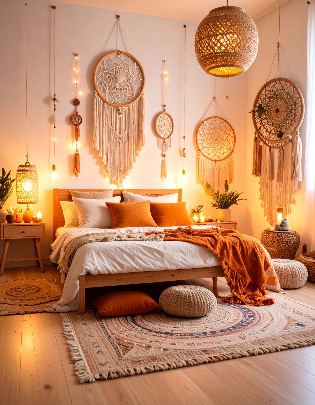 Bohemian Moon Goddess Bedroom with Macrame Details - 25 Fantasy Bedroom Ideas