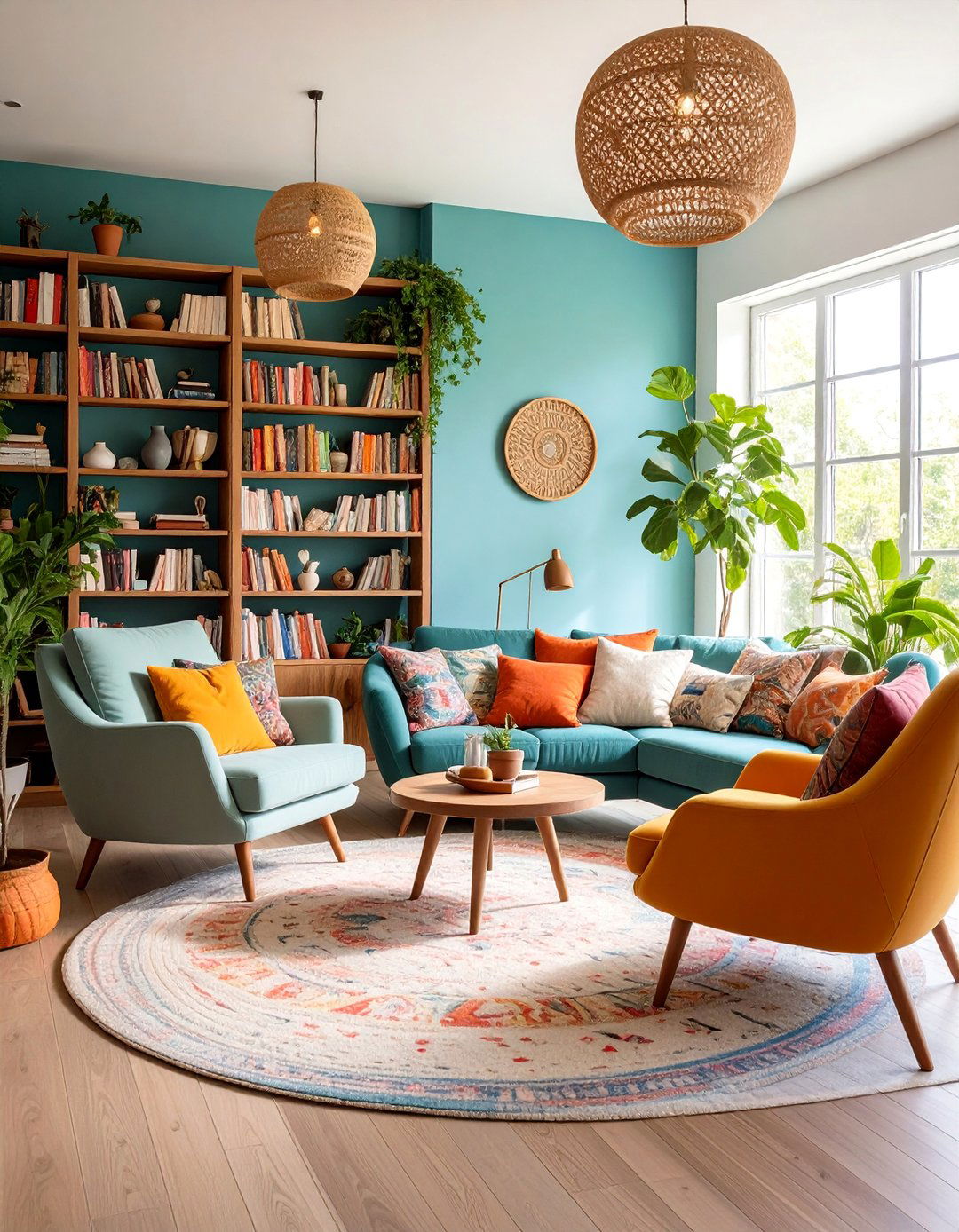 Bohemian Reading Nook Living Room with Literary Comfort - 25 Gypsy Bohemian Living Room Ideas