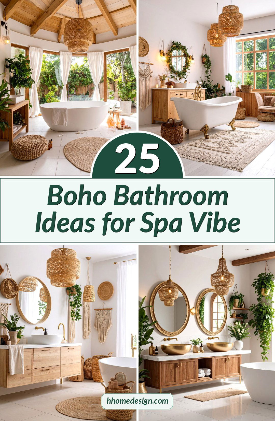 25 Boho Bathroom Ideas for Spa Vibe