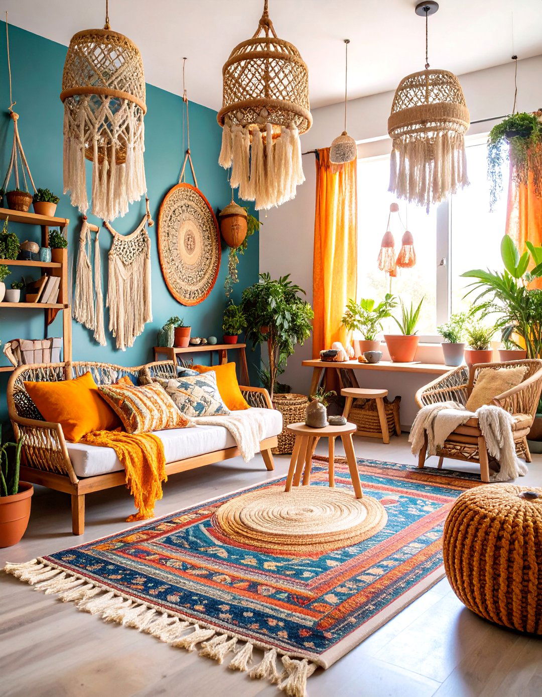 Boho Chic Creative Space - 25 Small Craft Room Ideas