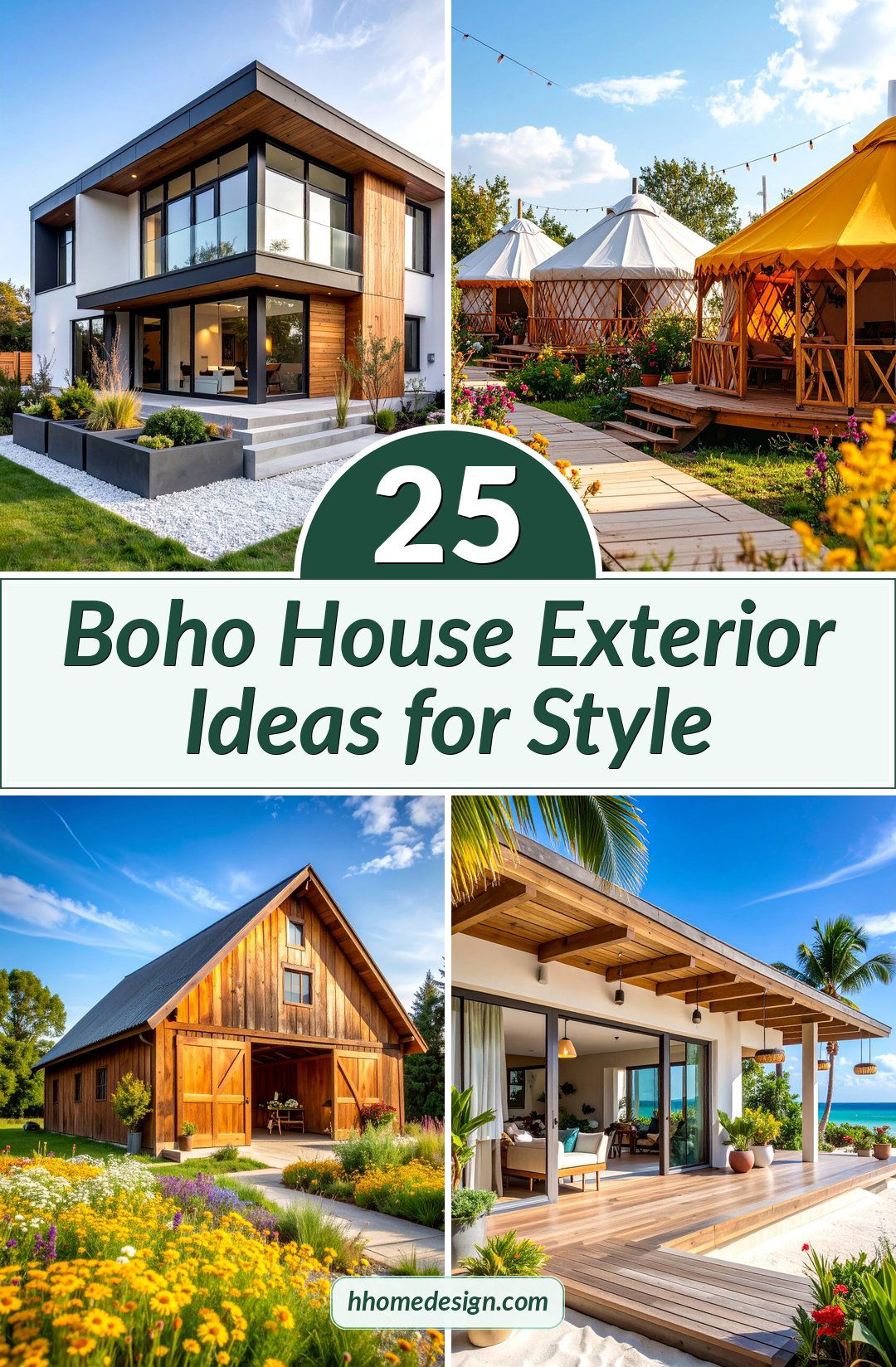 25 Boho House Exterior Ideas for Style